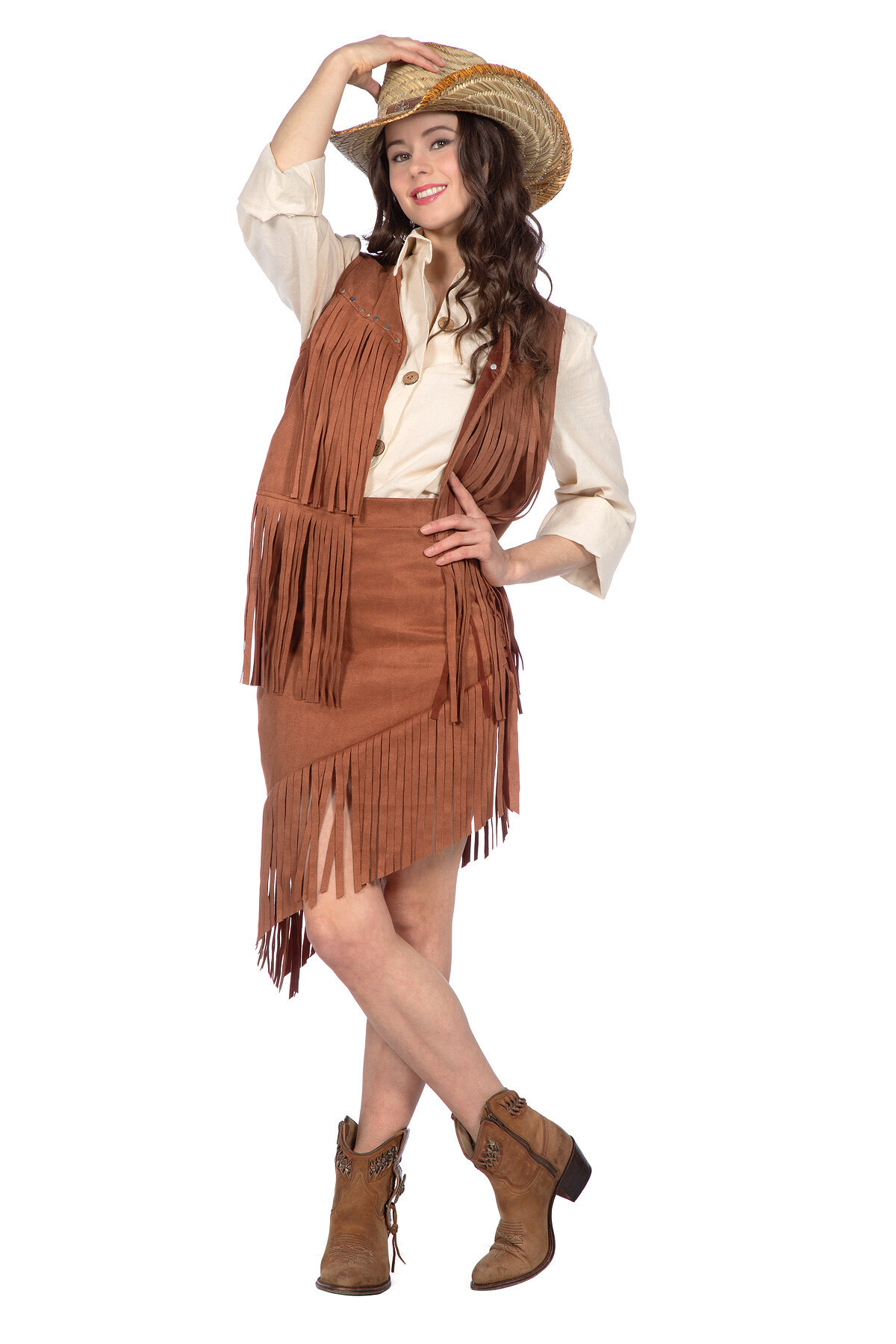 Cowgirl vest en rok