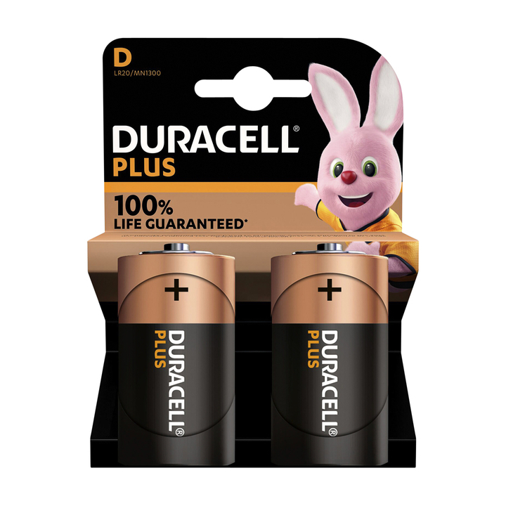 Duracell Plus Power 2 x D 1.5V