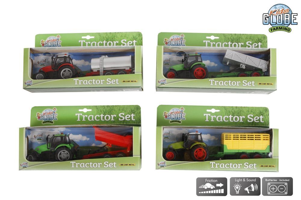 Kids Globe Farming Tractorset met gierton