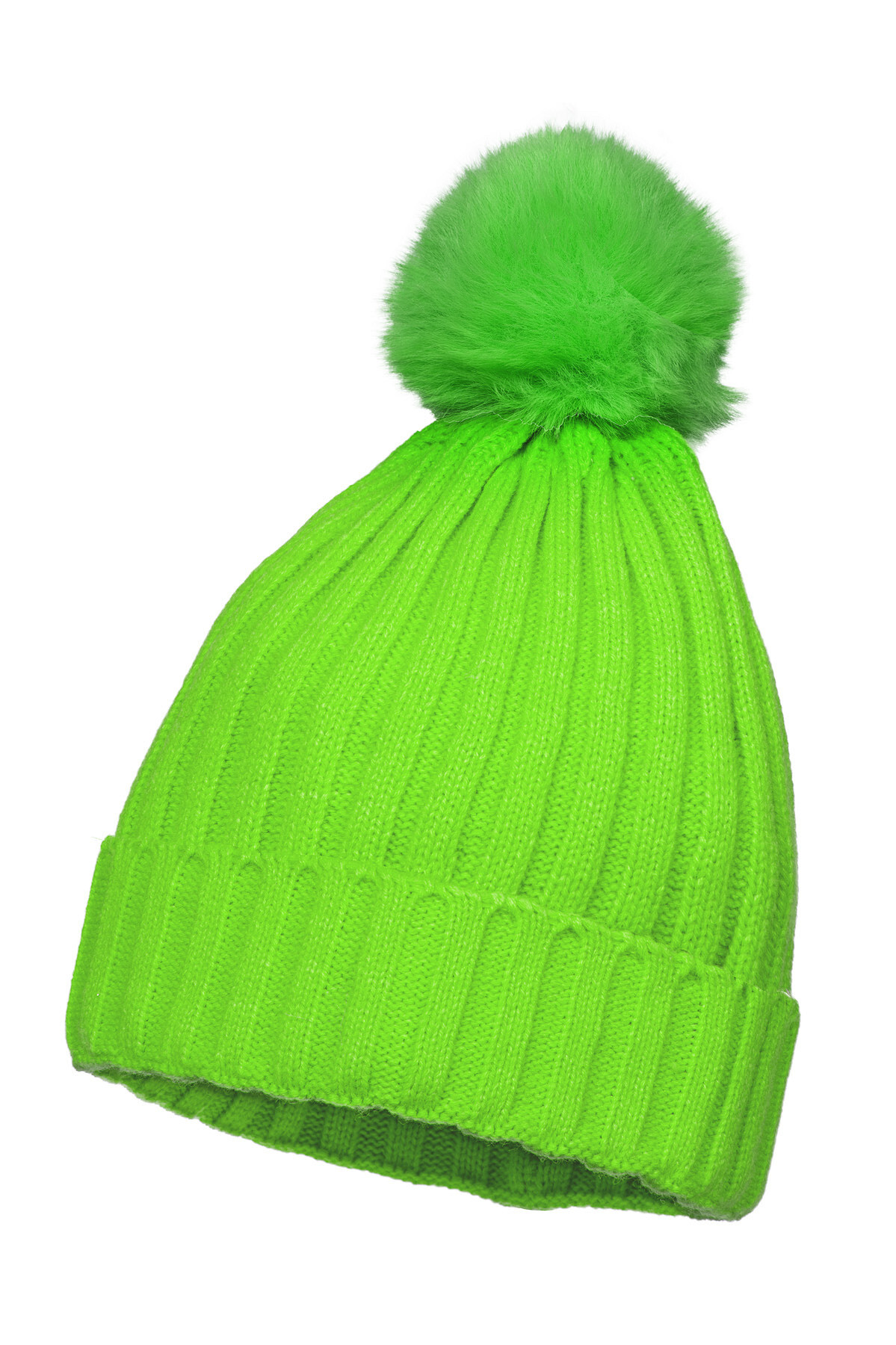 Skimuts neon groen
