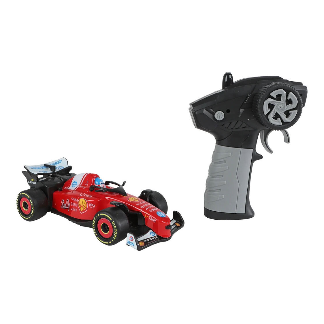 Roadstar Formula race auto rood met licht 2.4GHz 13,5cm incl 3.7V accu