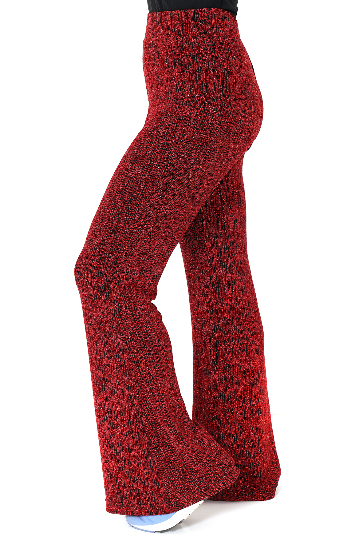 Flared pants red