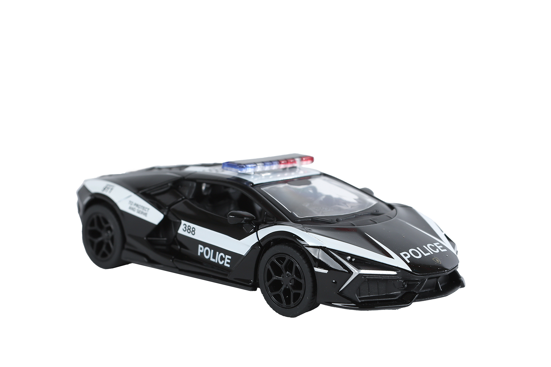 Kinsmart Lamborghini Revuelto police edition diecast pb 13cm