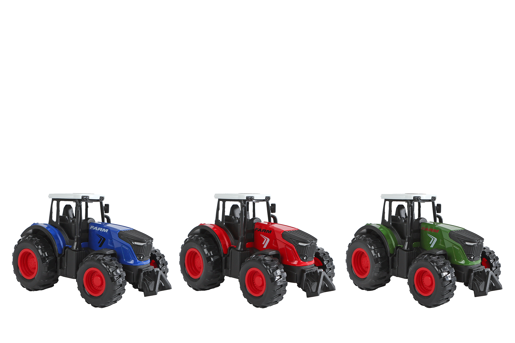 Kids Globe tractor die cast pull back 3ass 12cm