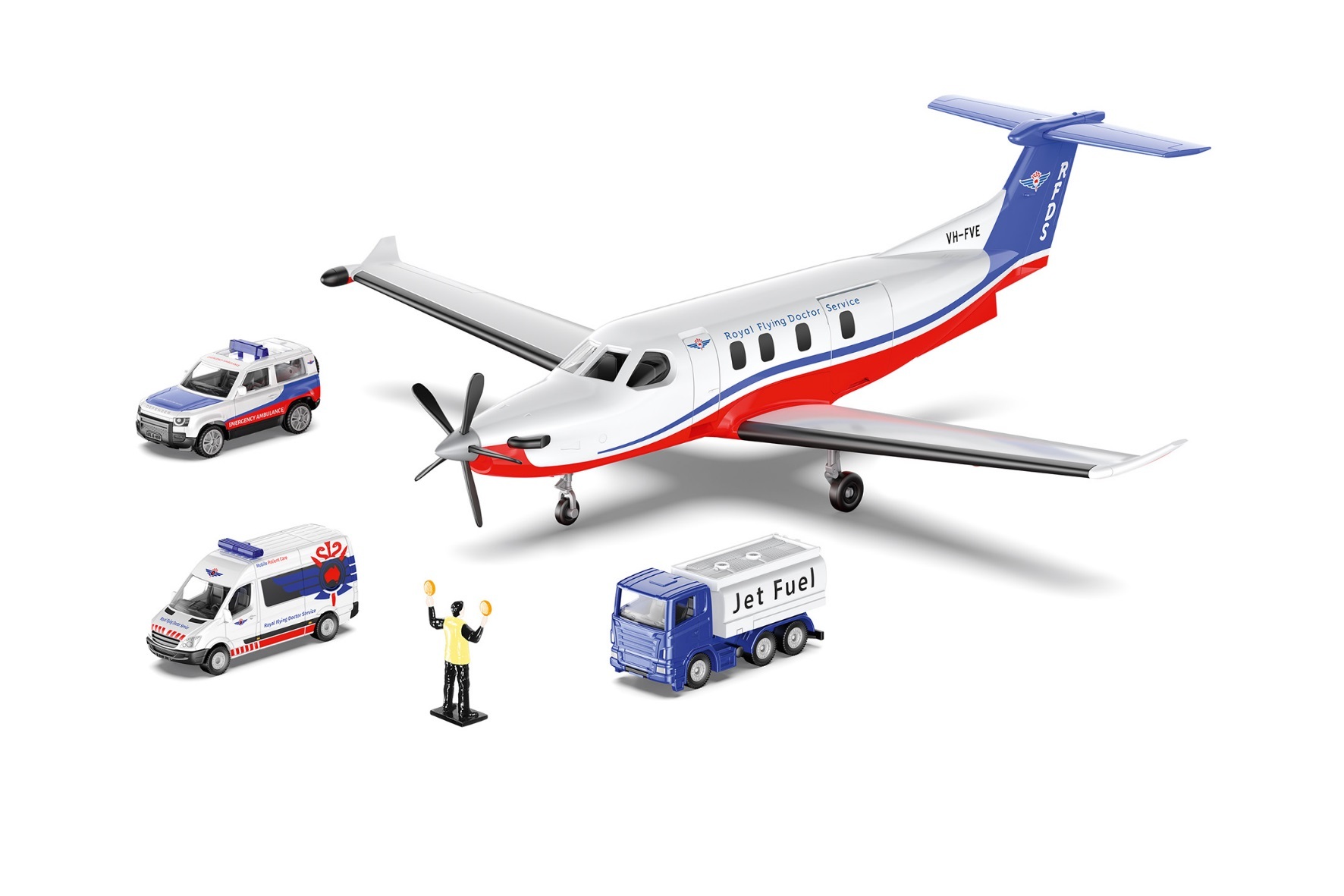 Siku Pilatus PC-12 Pro Flying Doctors set