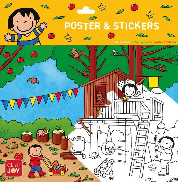 Kleurposter Anna in het bos afbeelding