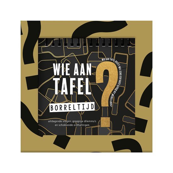 Wie aan tafel? Borreltijd