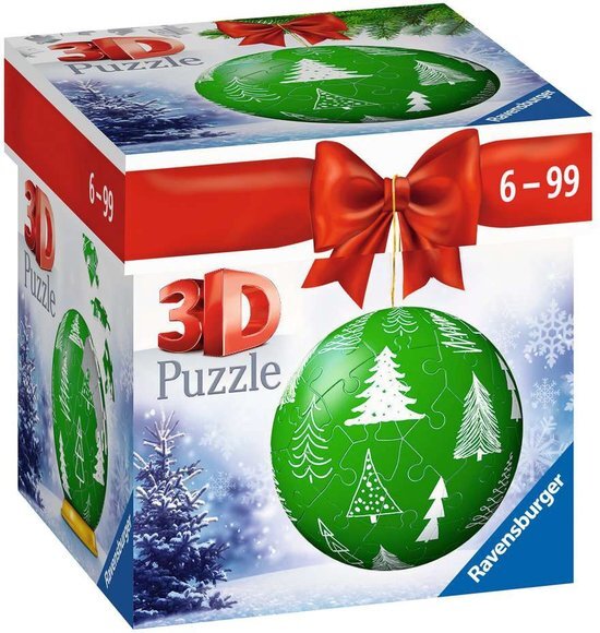 Ravensburger 3D puzzel kerstbal groen 56 stukjes