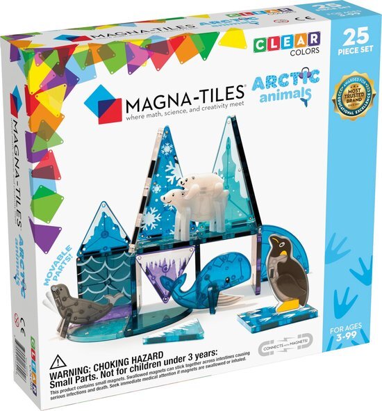 MagnaTiles Arctische dieren set van 25 stuks afbeelding