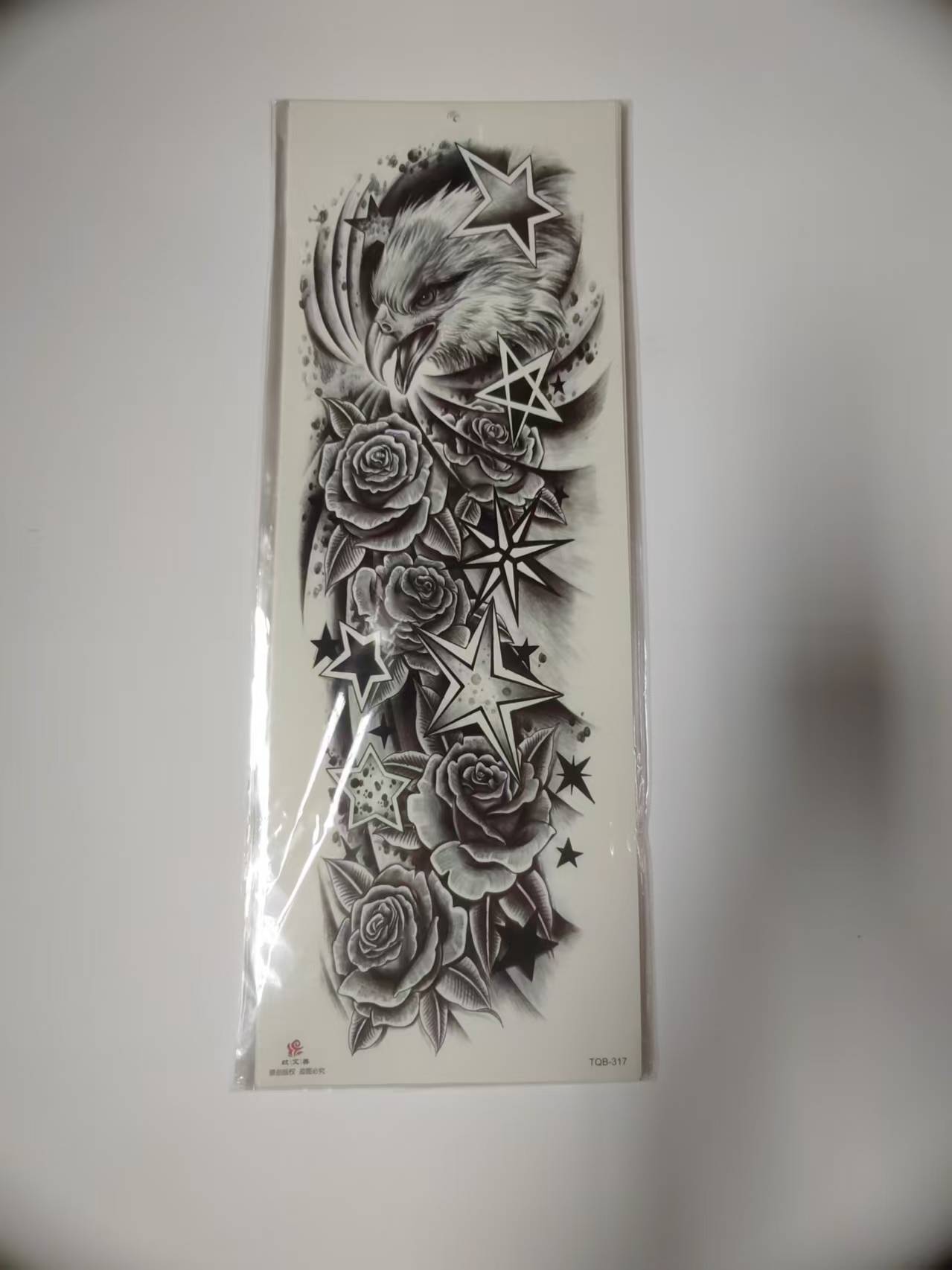 Tattoo groot roos ster