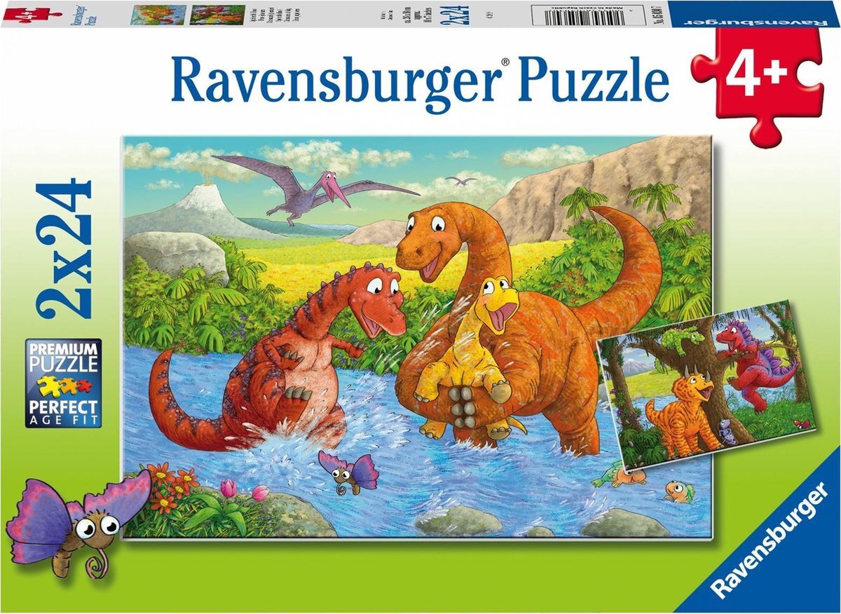 Ravensburger puzzel Dino ranche vriendschap 2x24 stukjes