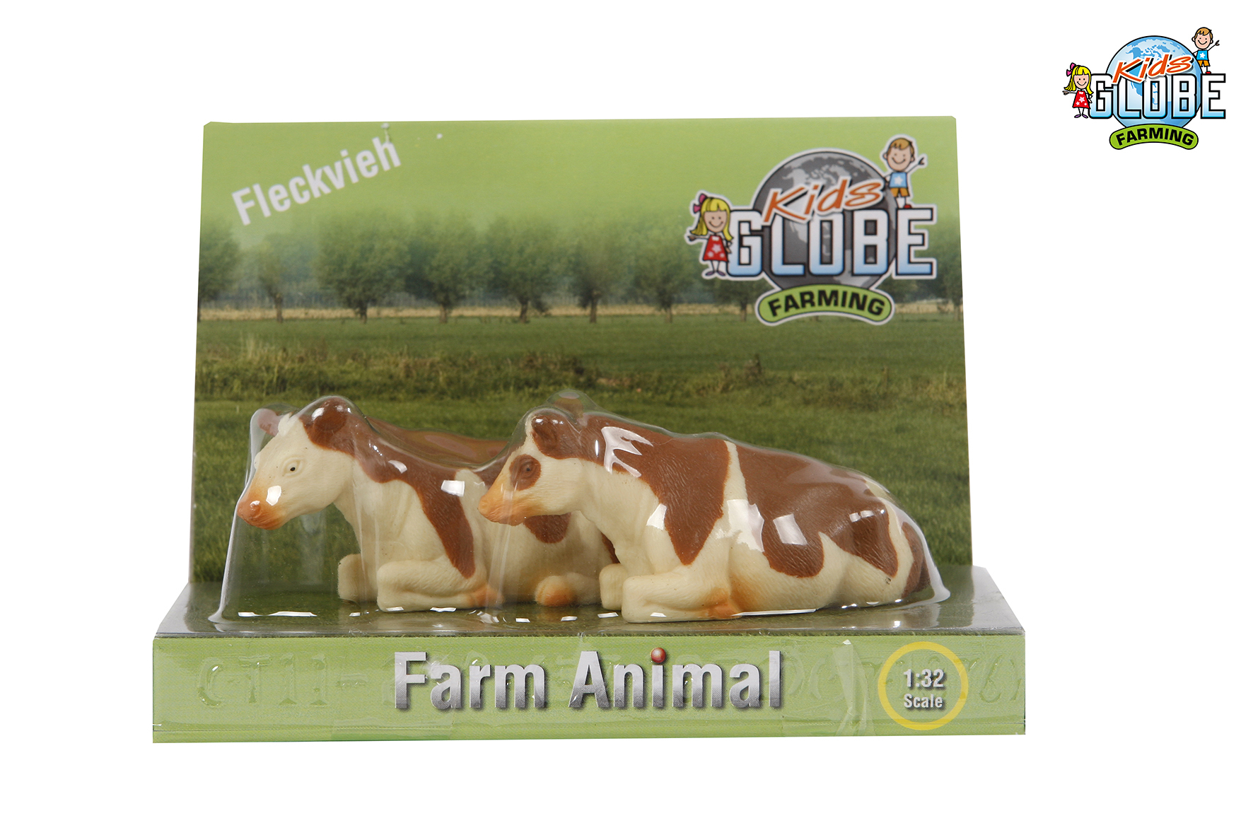 Koe 1:32 2 stuks liggend afbeelding