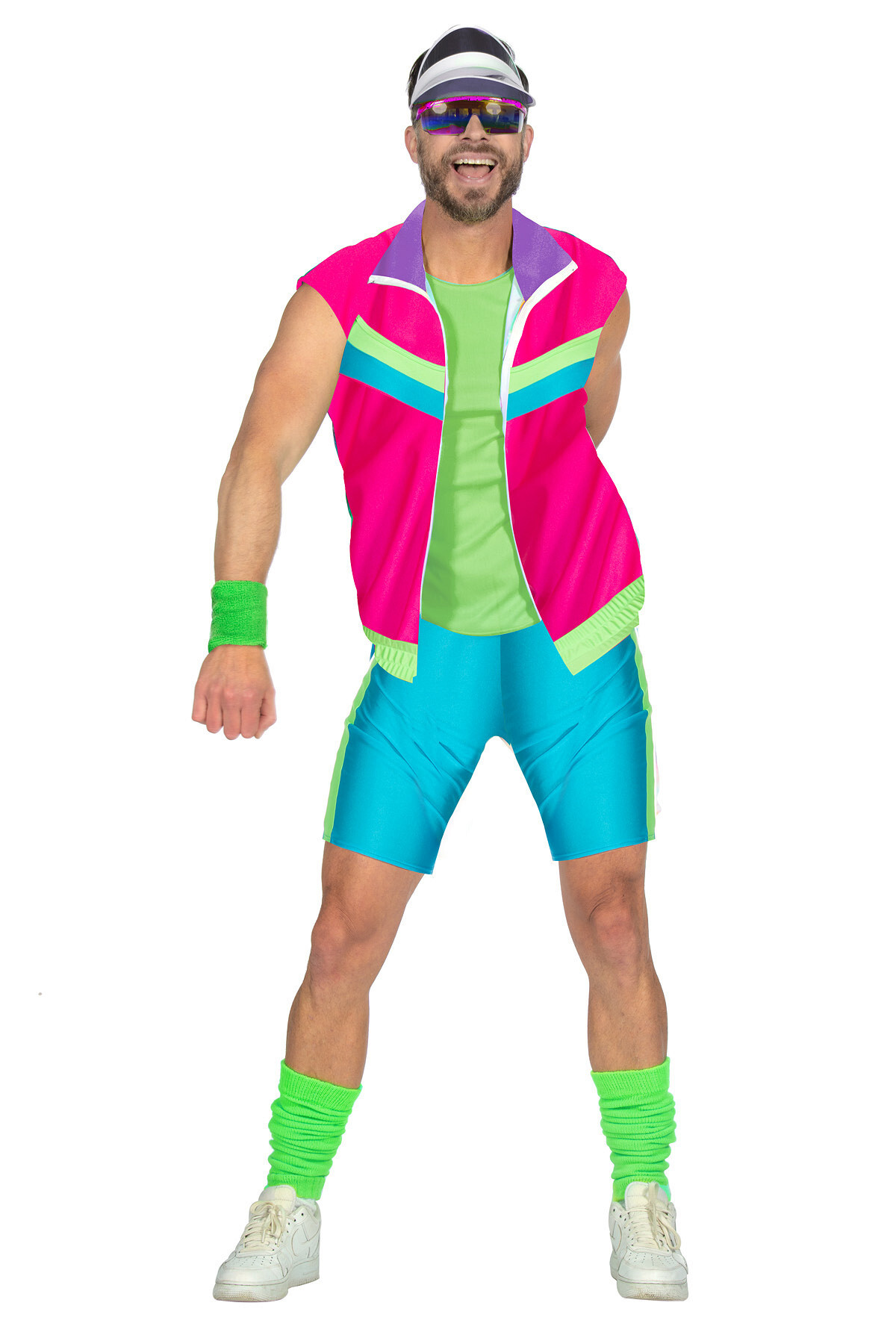 Sportieve aerobic set neon