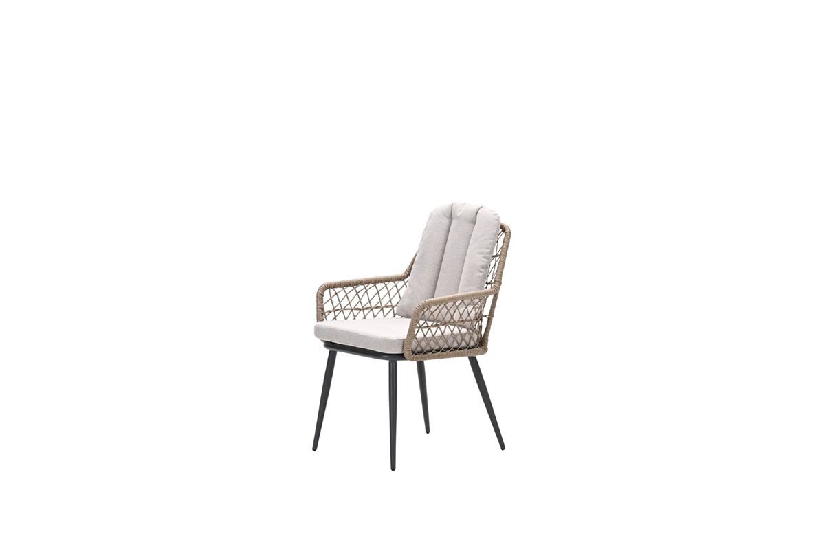 Garden Impressions Allasio dining tuinstoel carbon black met zand