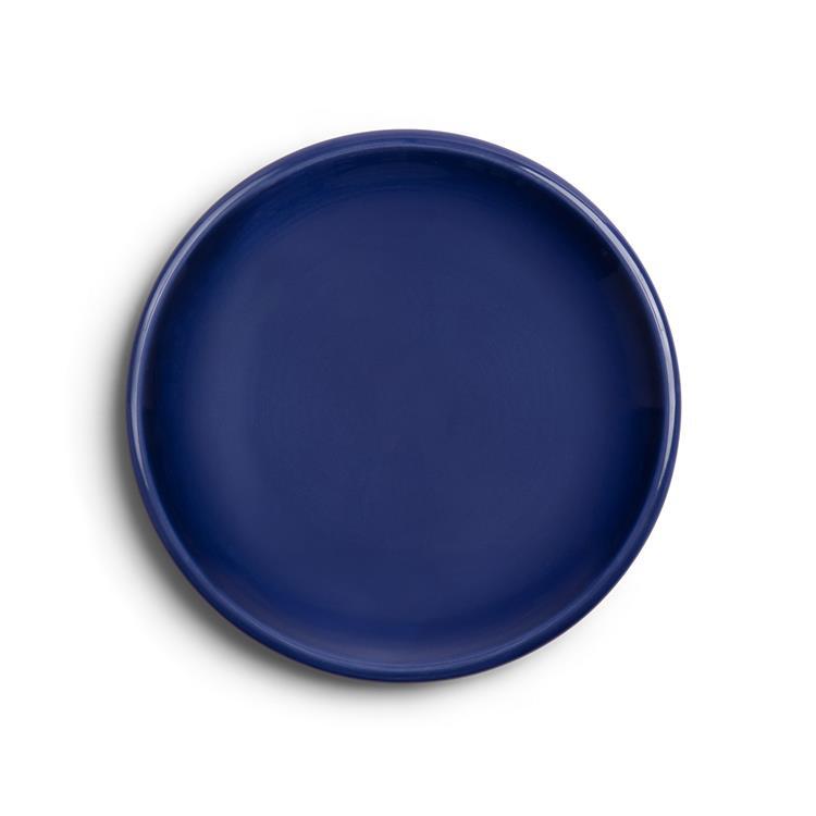 Boerenbont boerenblauw solids bord 16 cm donkerblauw