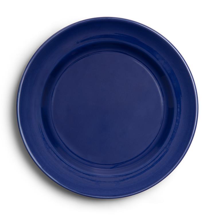 Boerenbont boerenblauw solids bord 21 cm donkerblauw