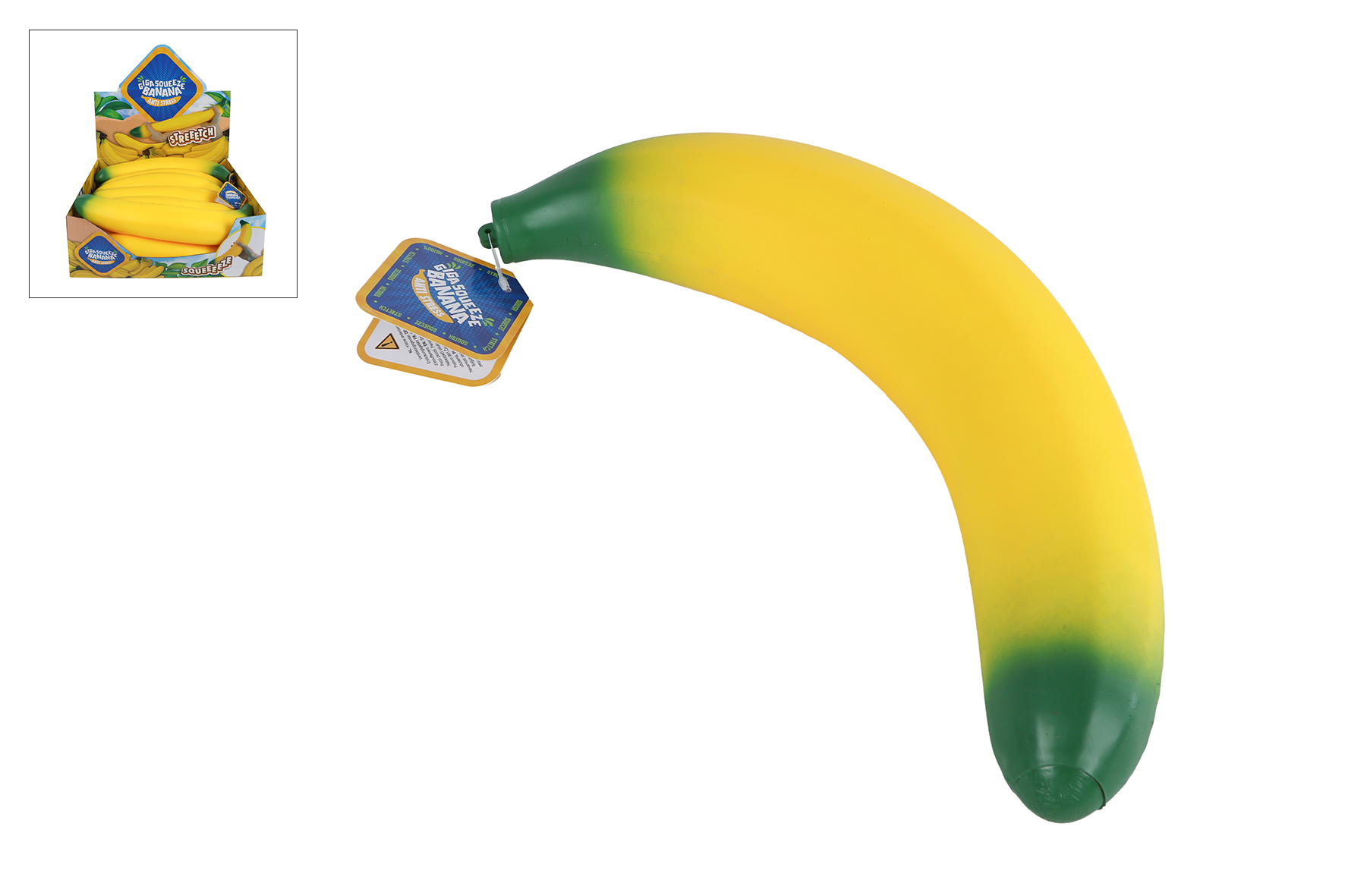 Giant banaan squeeze anti-stress 37cm