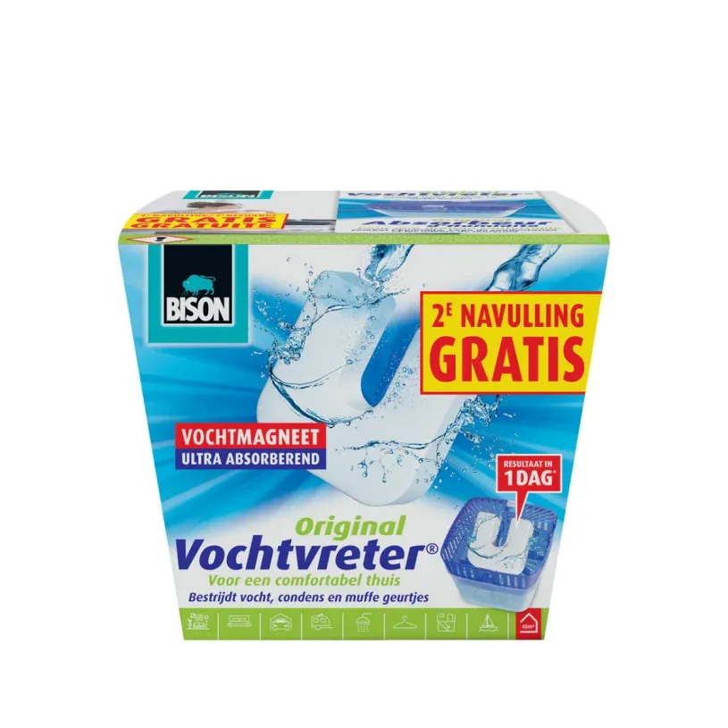 Bison Vochtmagneet Neutraal 2x450g Voordeelpak