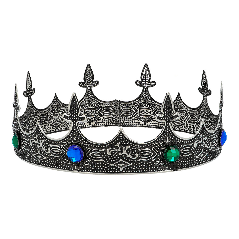 Metalen kroon Royalty zilver