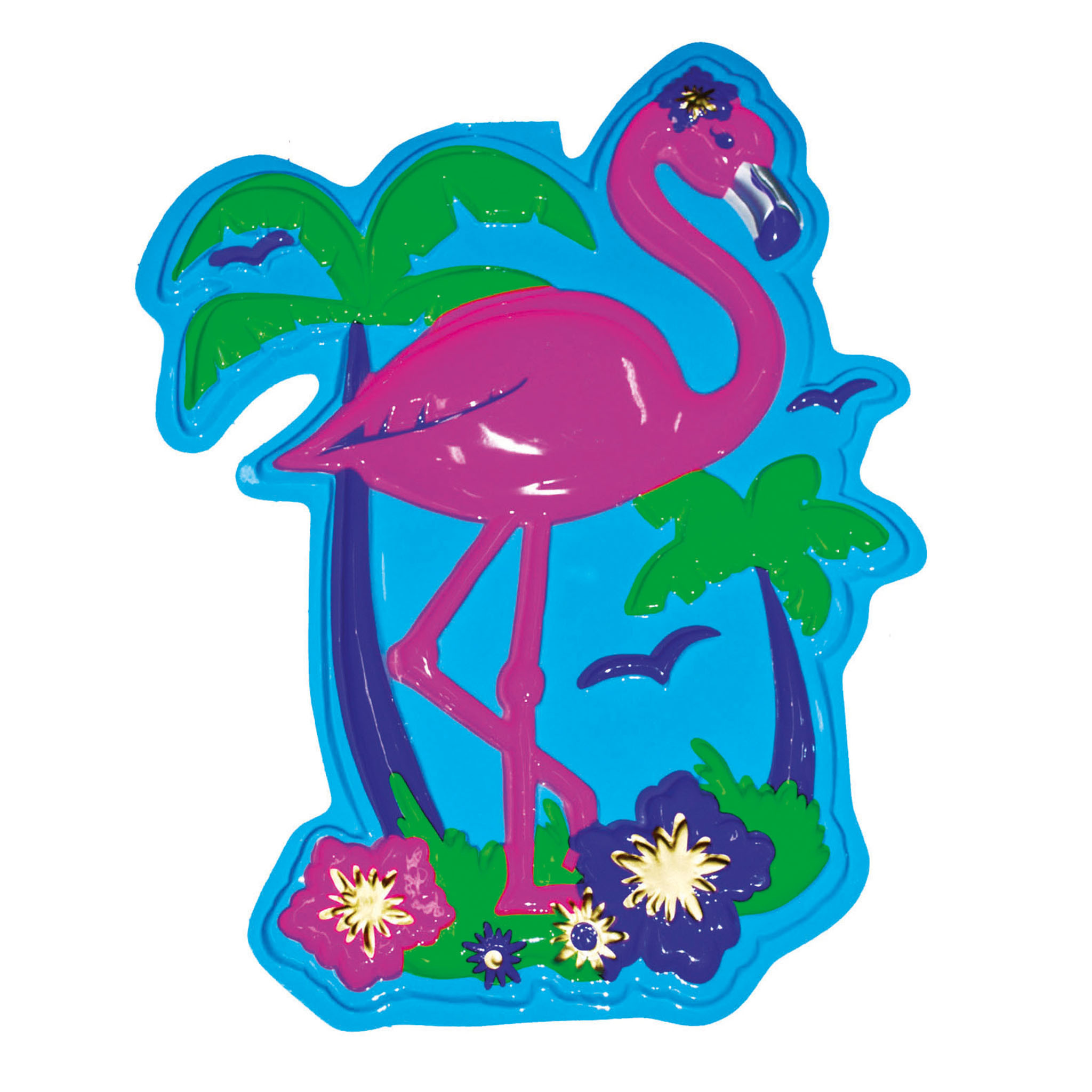 Wanddecoratie flamingo 60 cm