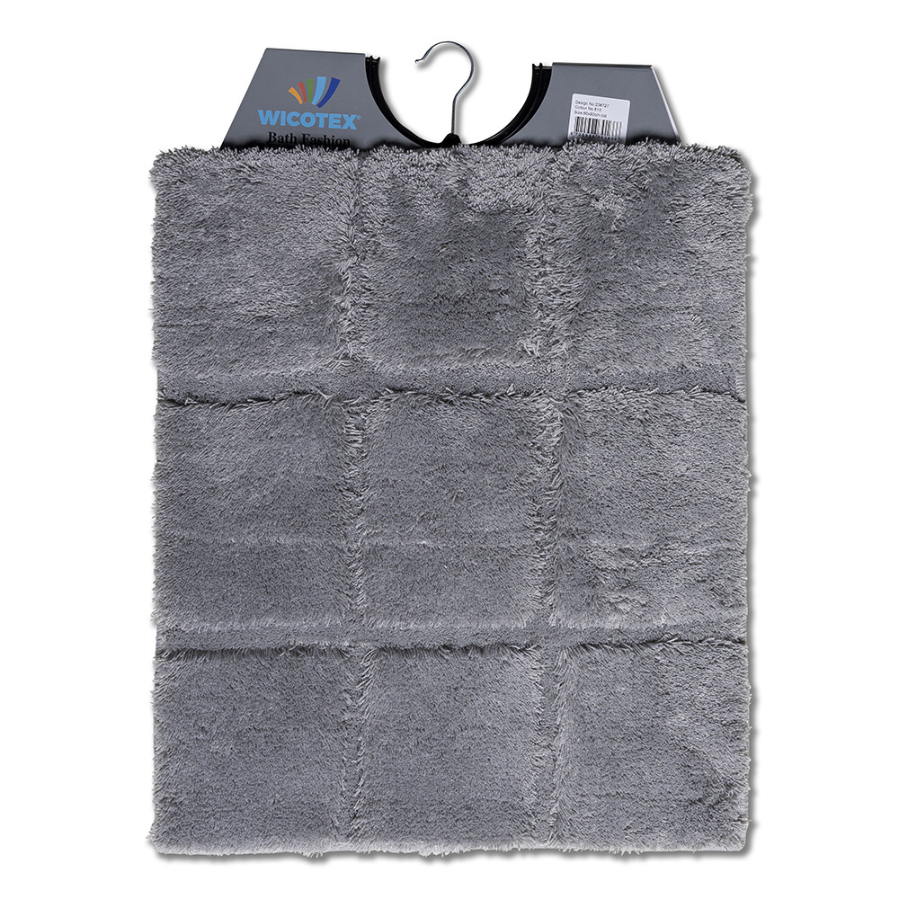 Wicotex bidetmat 50 x 60 cm ruit grijs