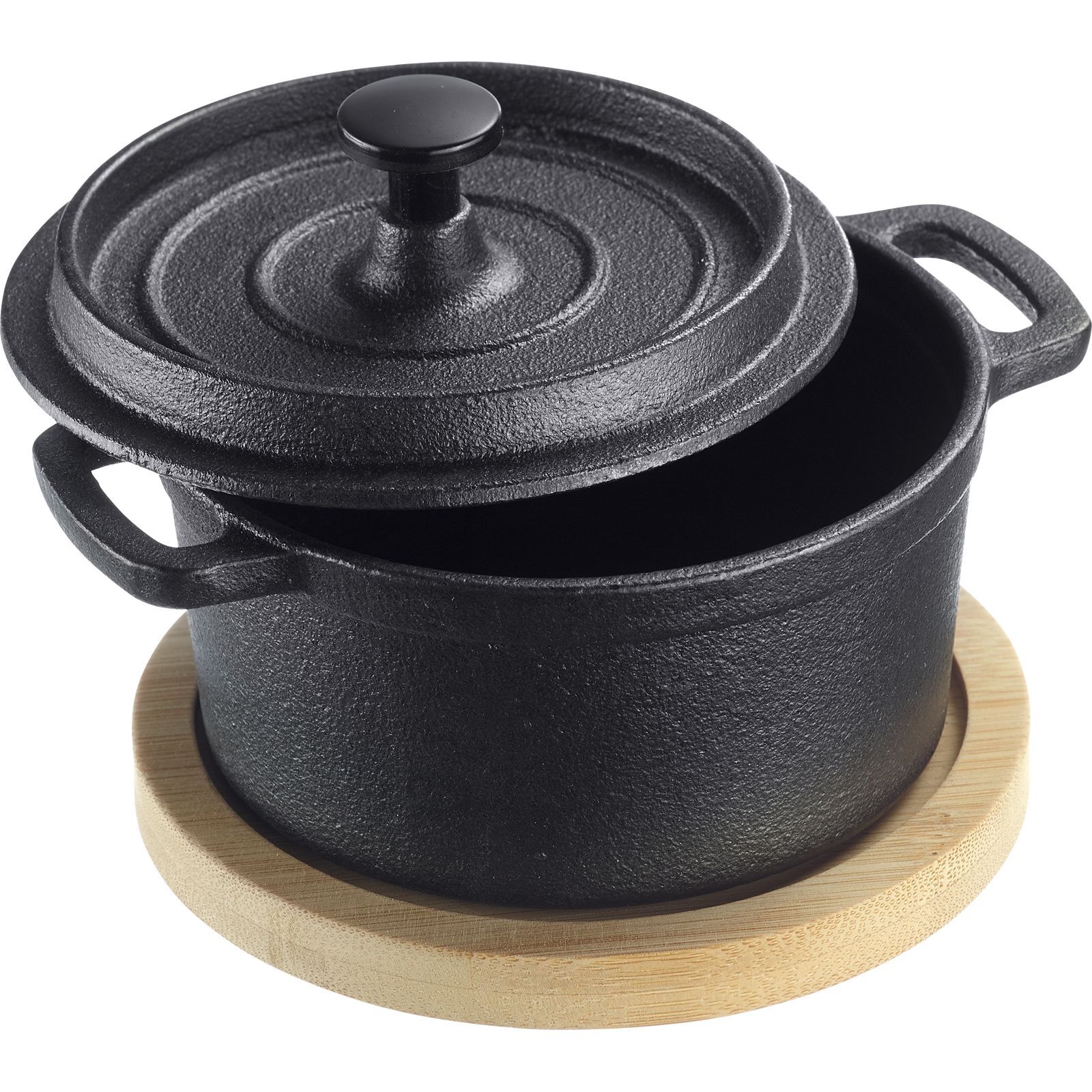 Westmark Gietijzeren pan met deksel 250 ml zwart