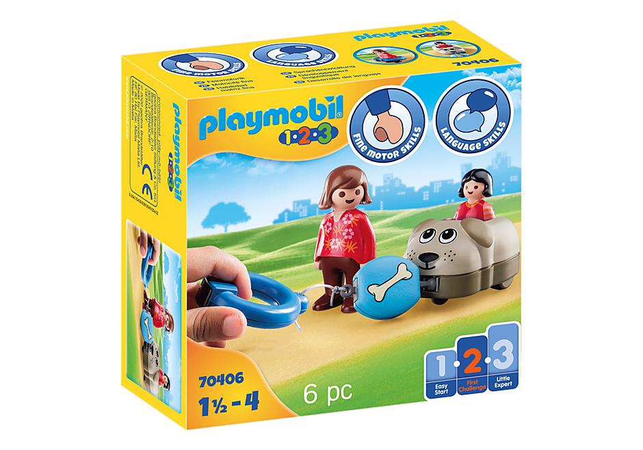 PLAYMOBIL® 1.2.3 70406 Hondentrein afbeelding