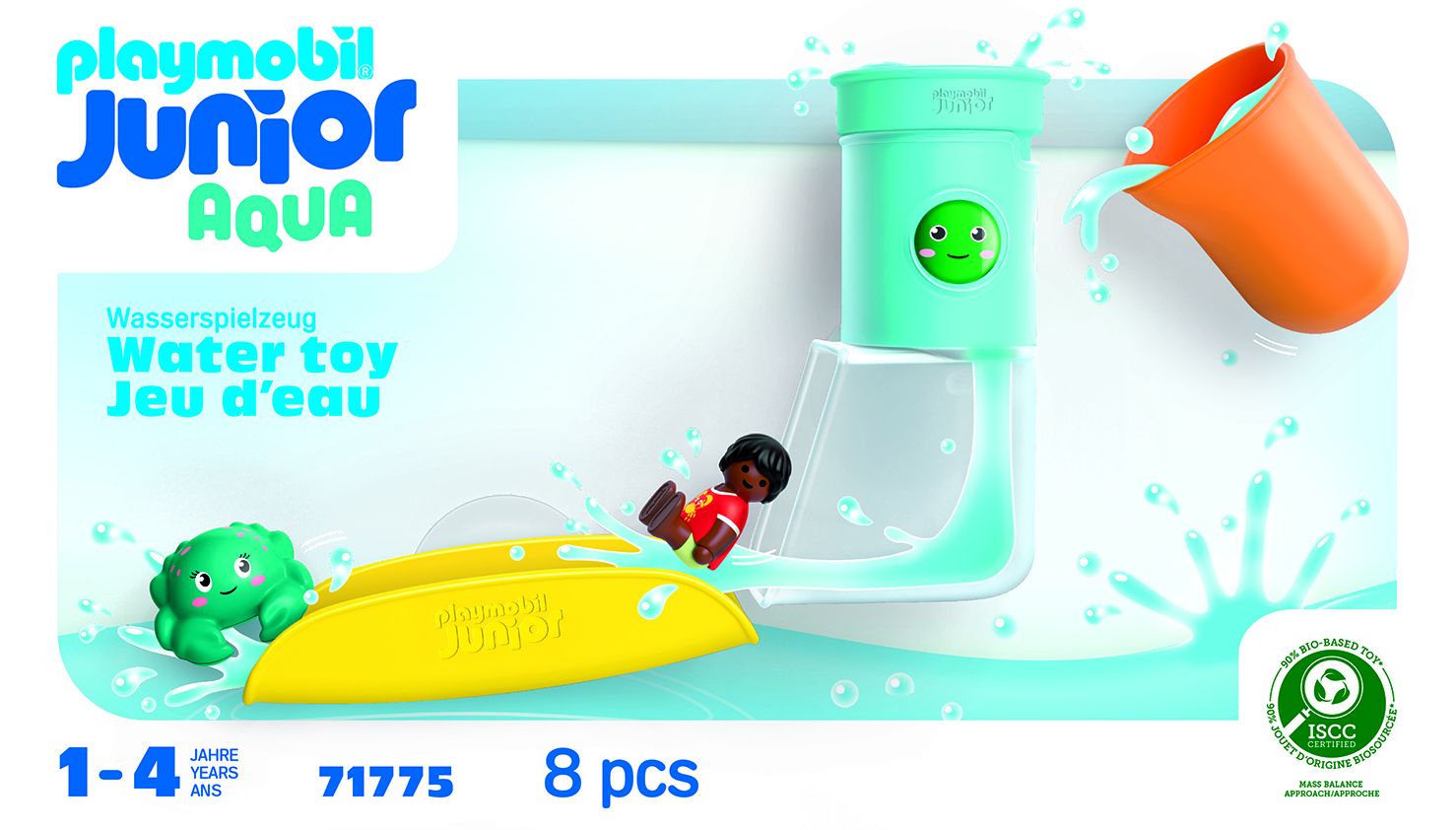 Playmobil® Junior Aqua giet- en speelwatertank met glijbaan