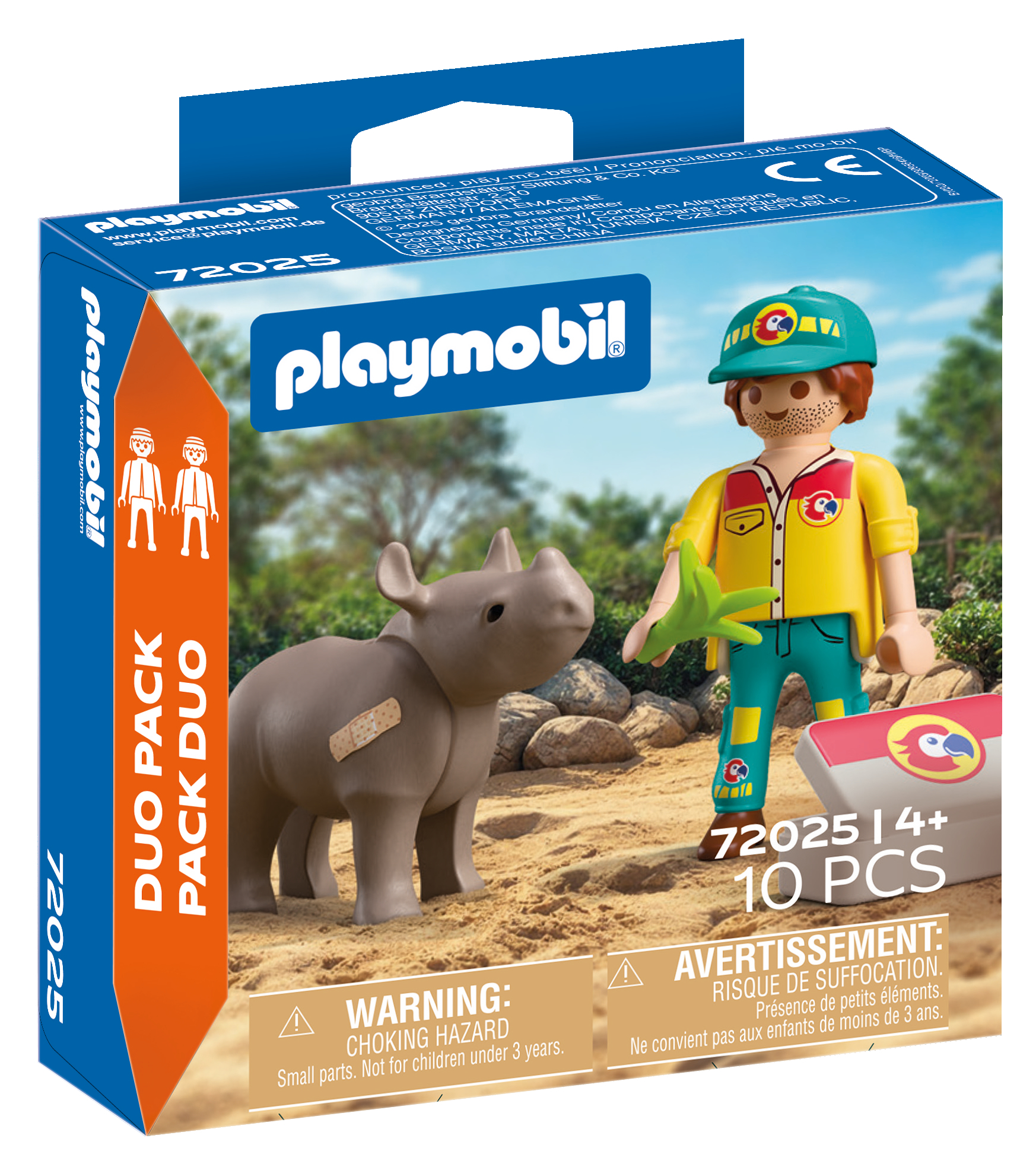 Playmobil® DuoPack 72025 ranger met neushoorn