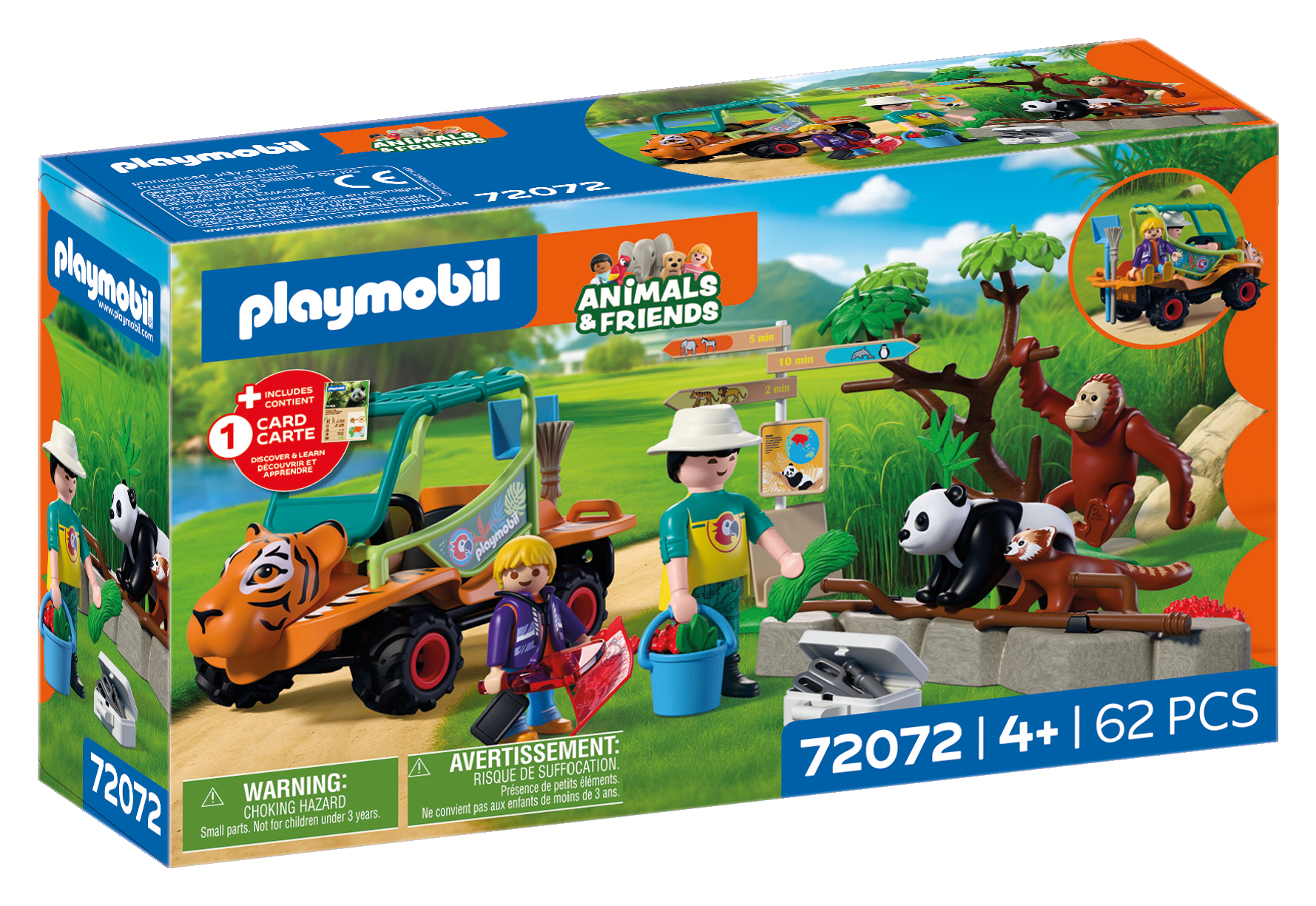 Playmobil® Animals & Friends 72072 dierentuin dierenverzorger met voertuig