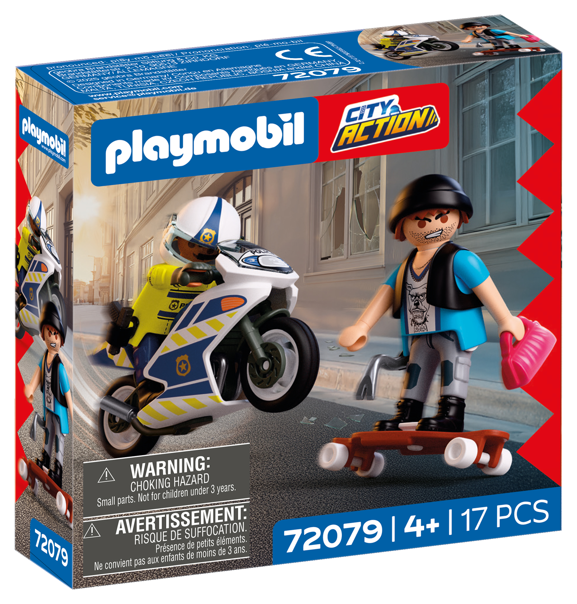 Playmobil® 72079 Achtervolging met motorfiets