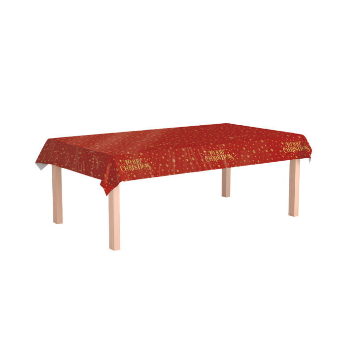 Paper Dreams Tafelkleed kerst 137x274cm rood