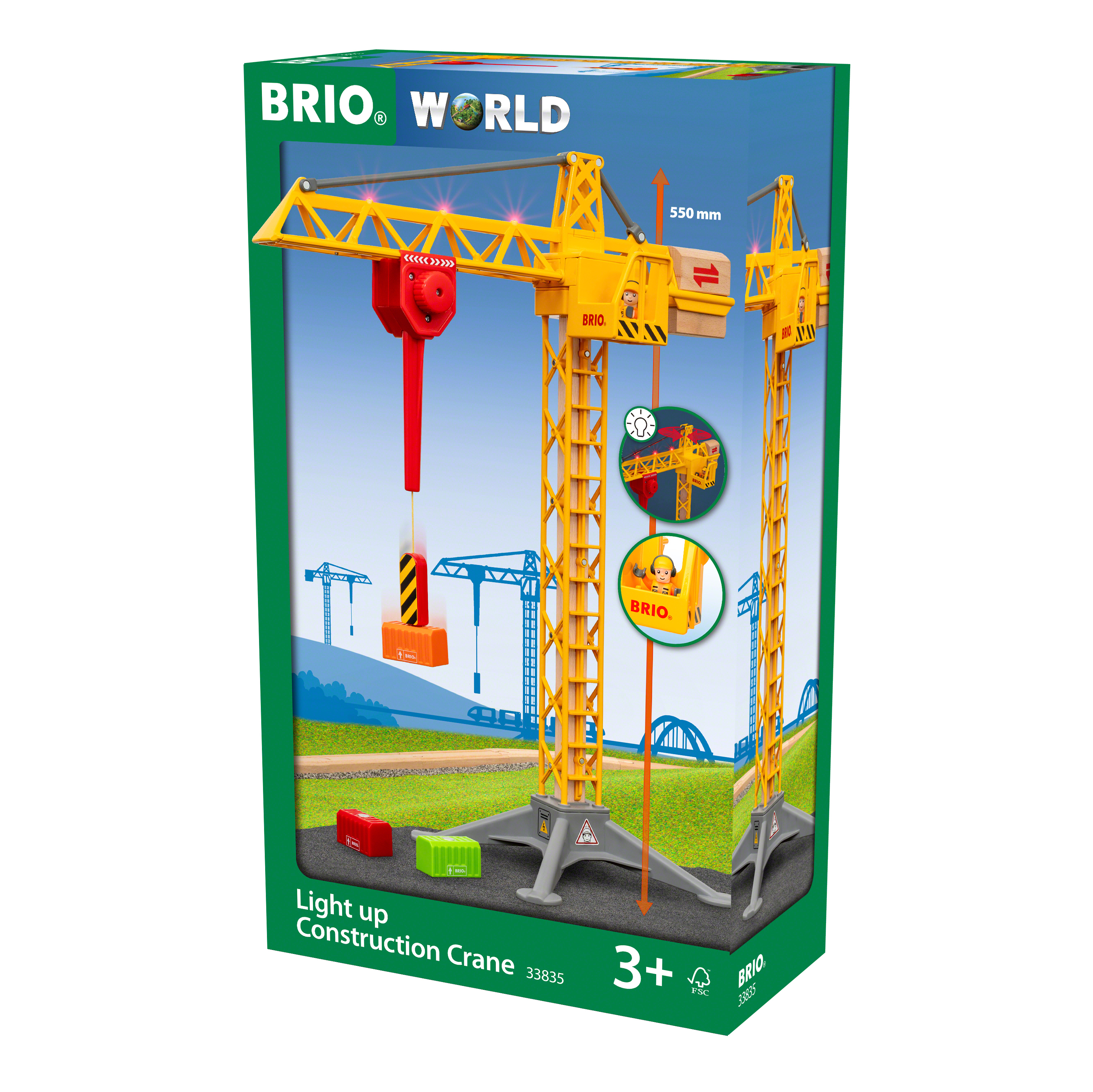 BRIO Construction Crane with Lights