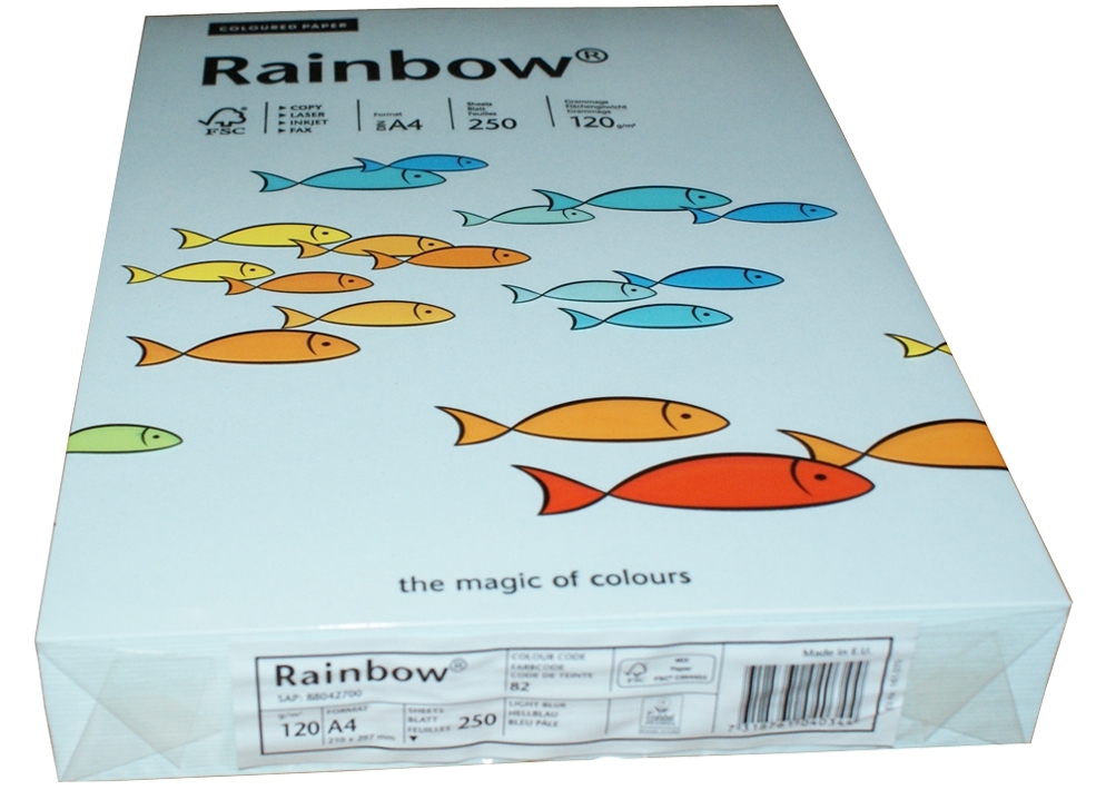 Papyrus Kopieerpapier Regenboog licht blauw A4 120g 250 Vellen