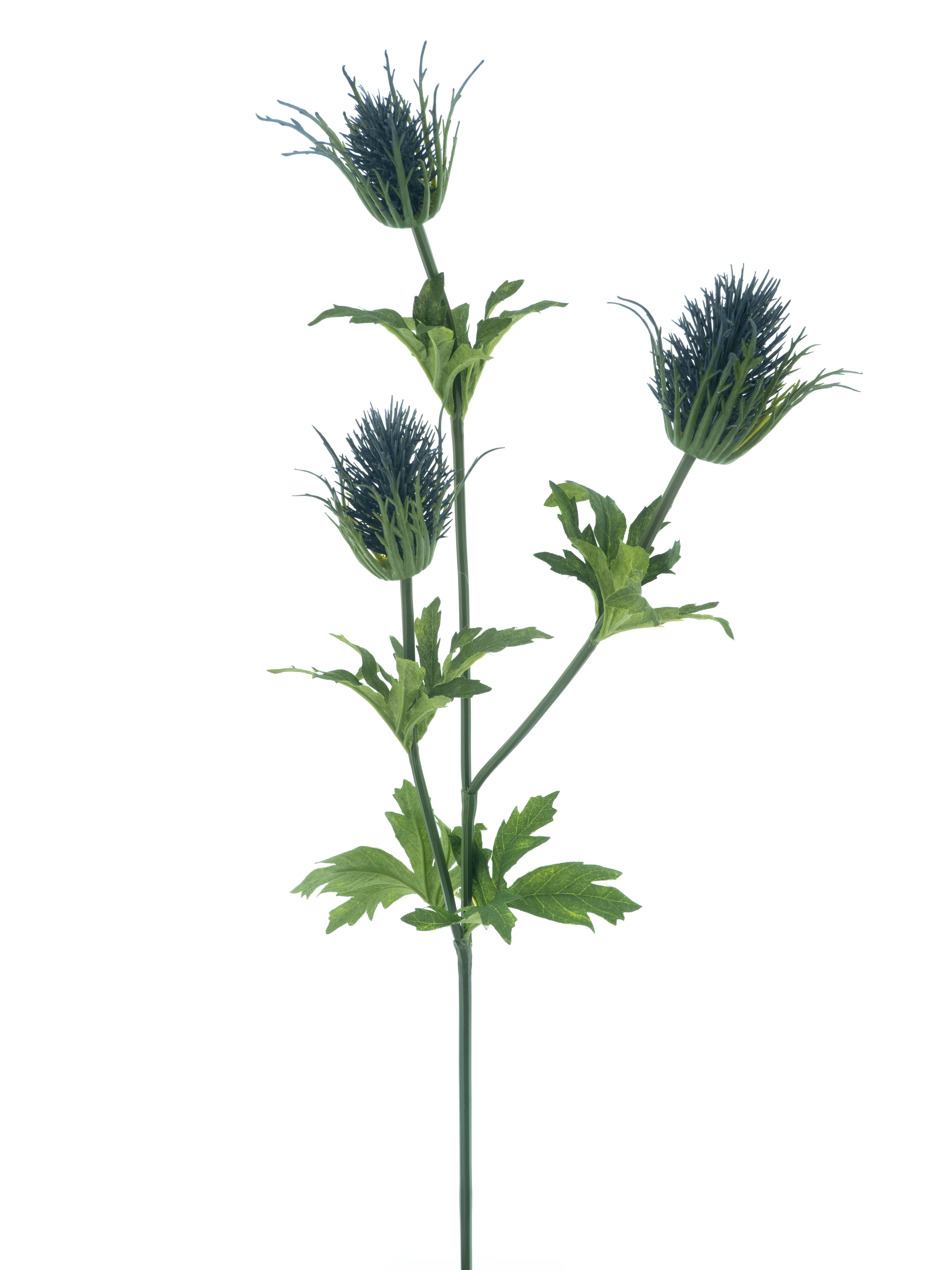Thistle spray Viggo blue 83cm