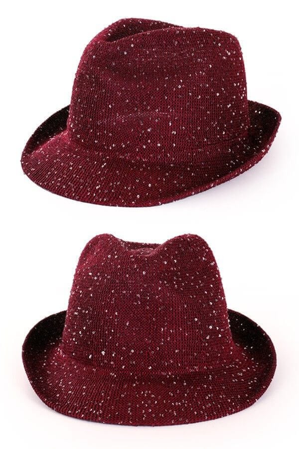 Saturday night fever glitter hoed rood