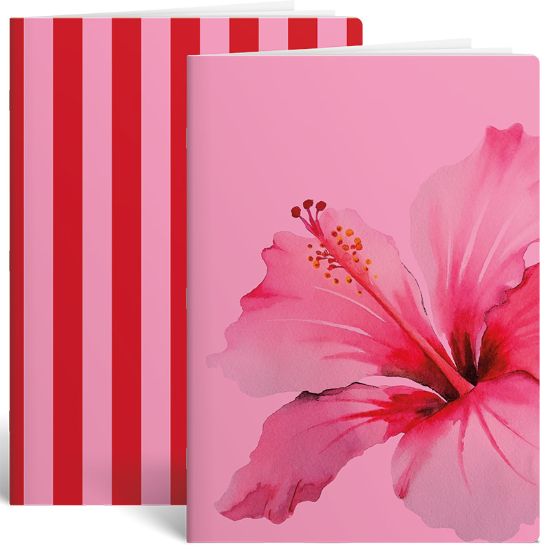 Schrift A4 lijn 2/ pink