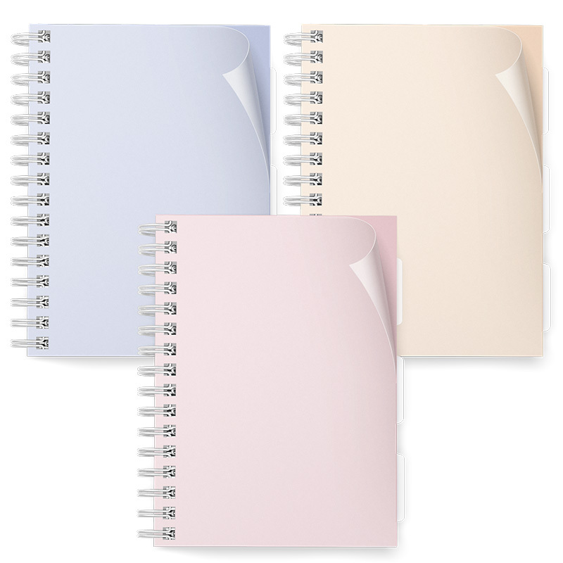 Projectboek A5 100 vel 3 tabs pastel afbeelding