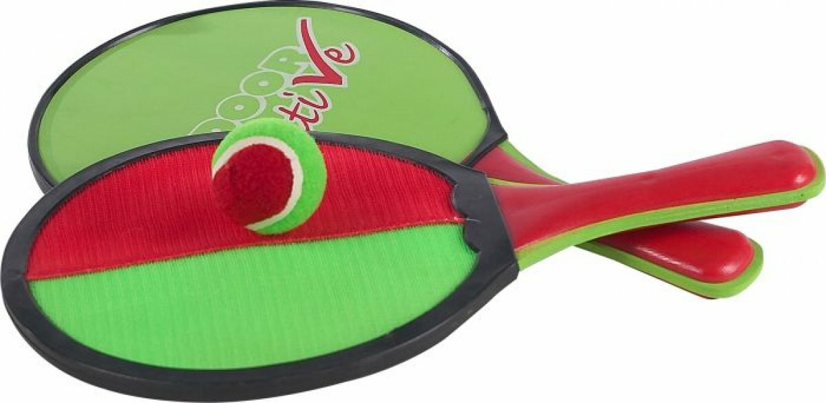 Outdoor actief 2 in 1 strand en klittenband balspel, lengte 33 cm