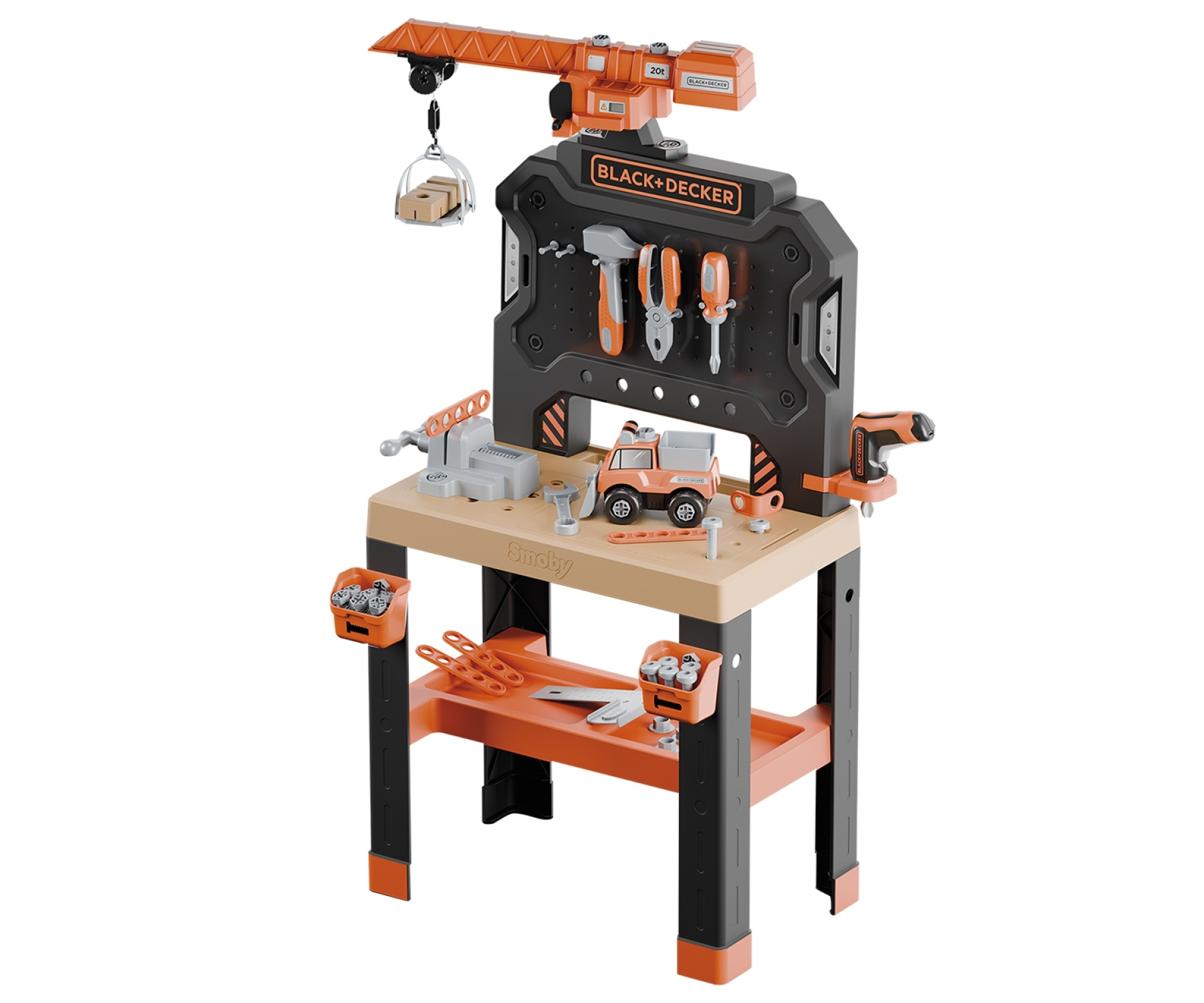 Smoby Black+Decker werkbank met kraan afbeelding