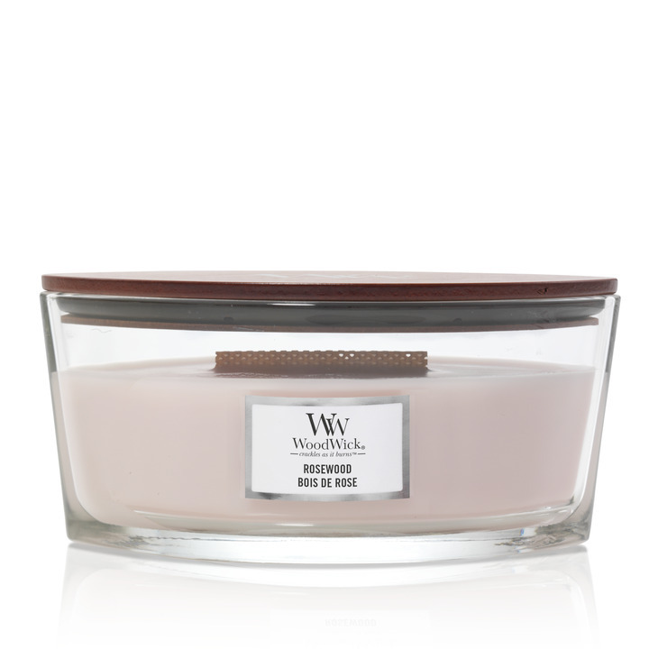 Woodwick rosewood ellipse candle
