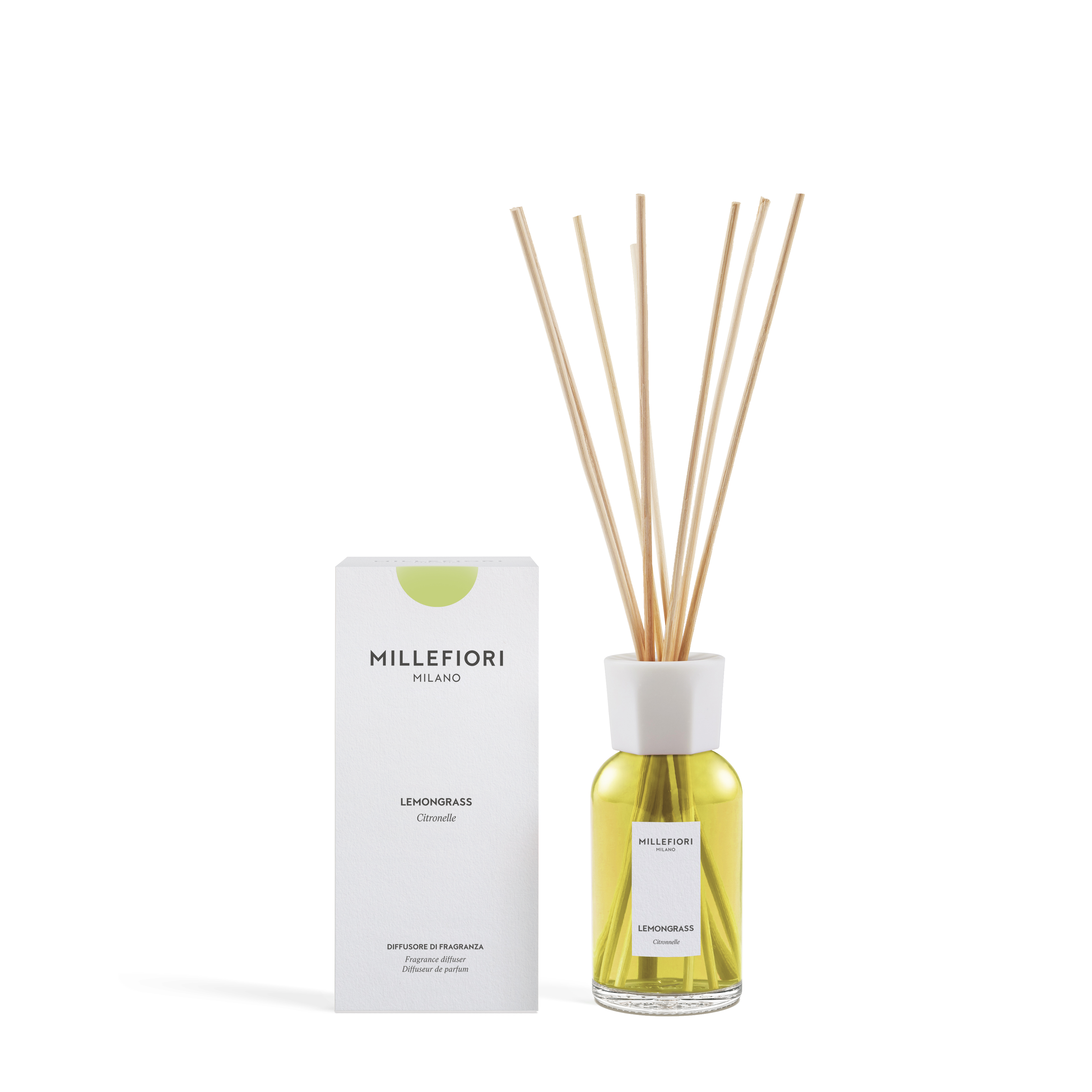 Millefiori Milano new reed diffuser 250 ml Lemon Grass