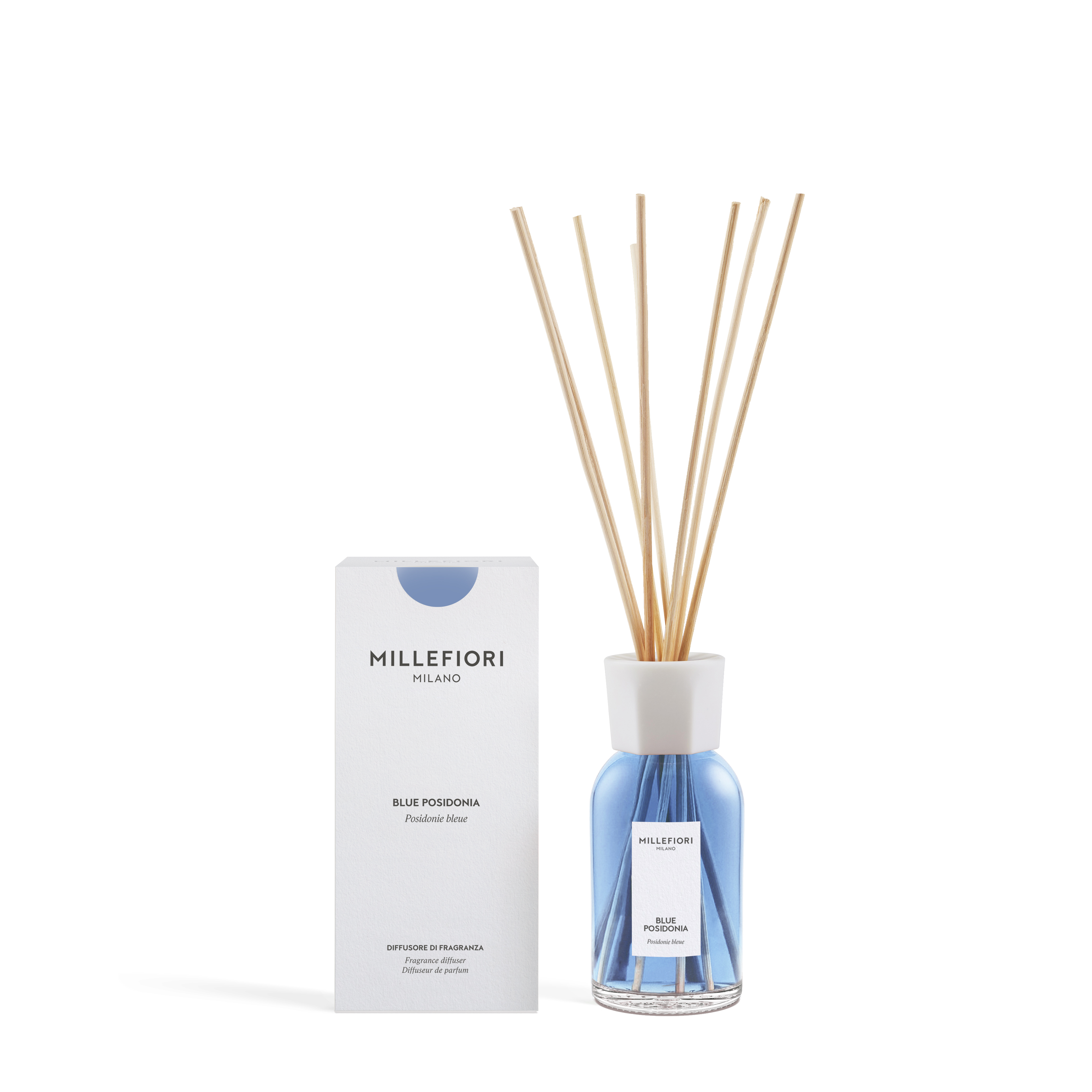 Millefiori Milano new reed diffuser 250 ml Blue Posidonia