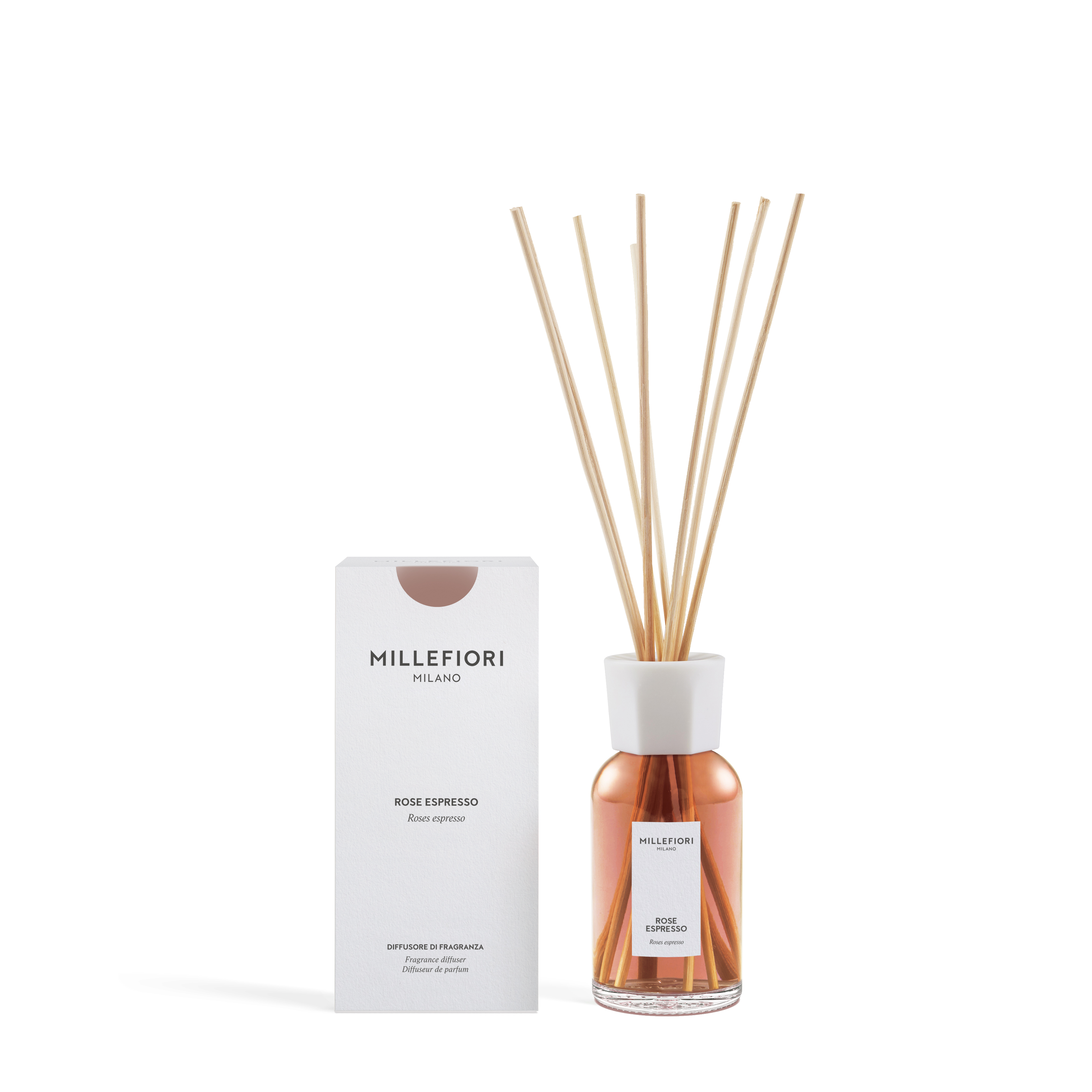 Millefiori Milano new reed diffuser 250 ml Rose Espresso