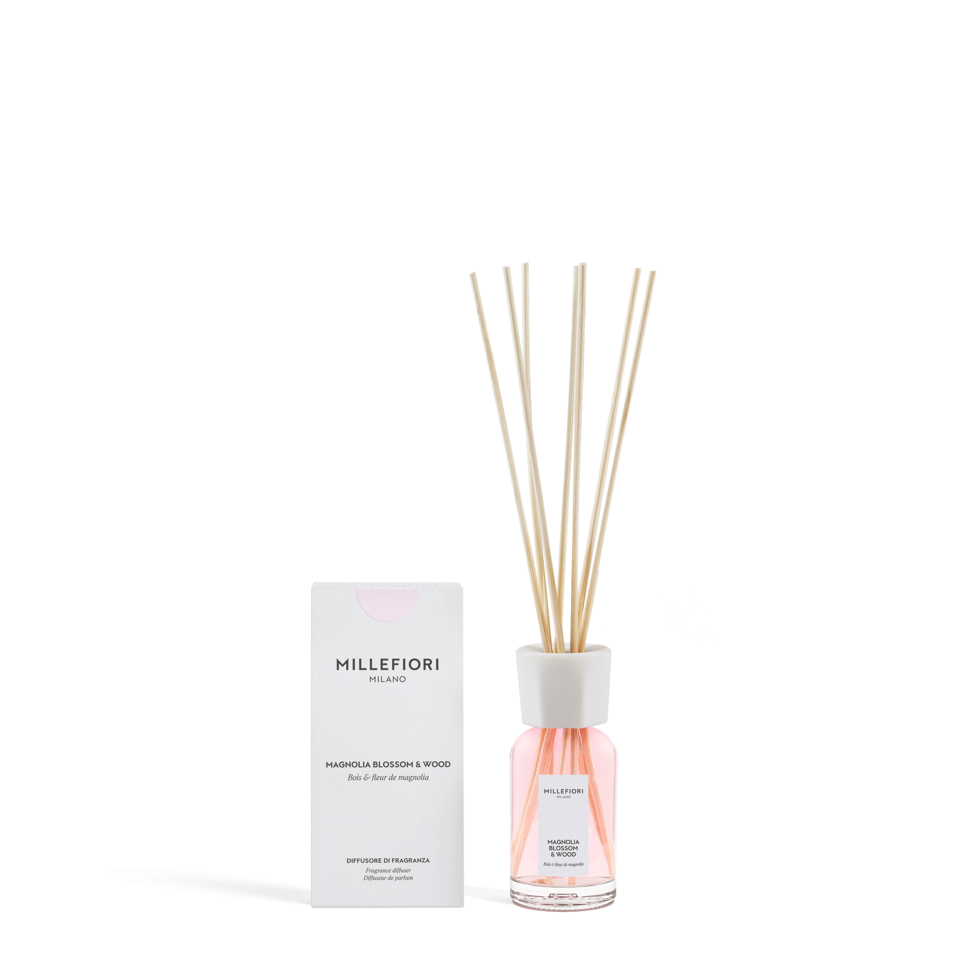 Millefiori Milano new reed diffuser 100 ml Magnolia Blossom & Wood