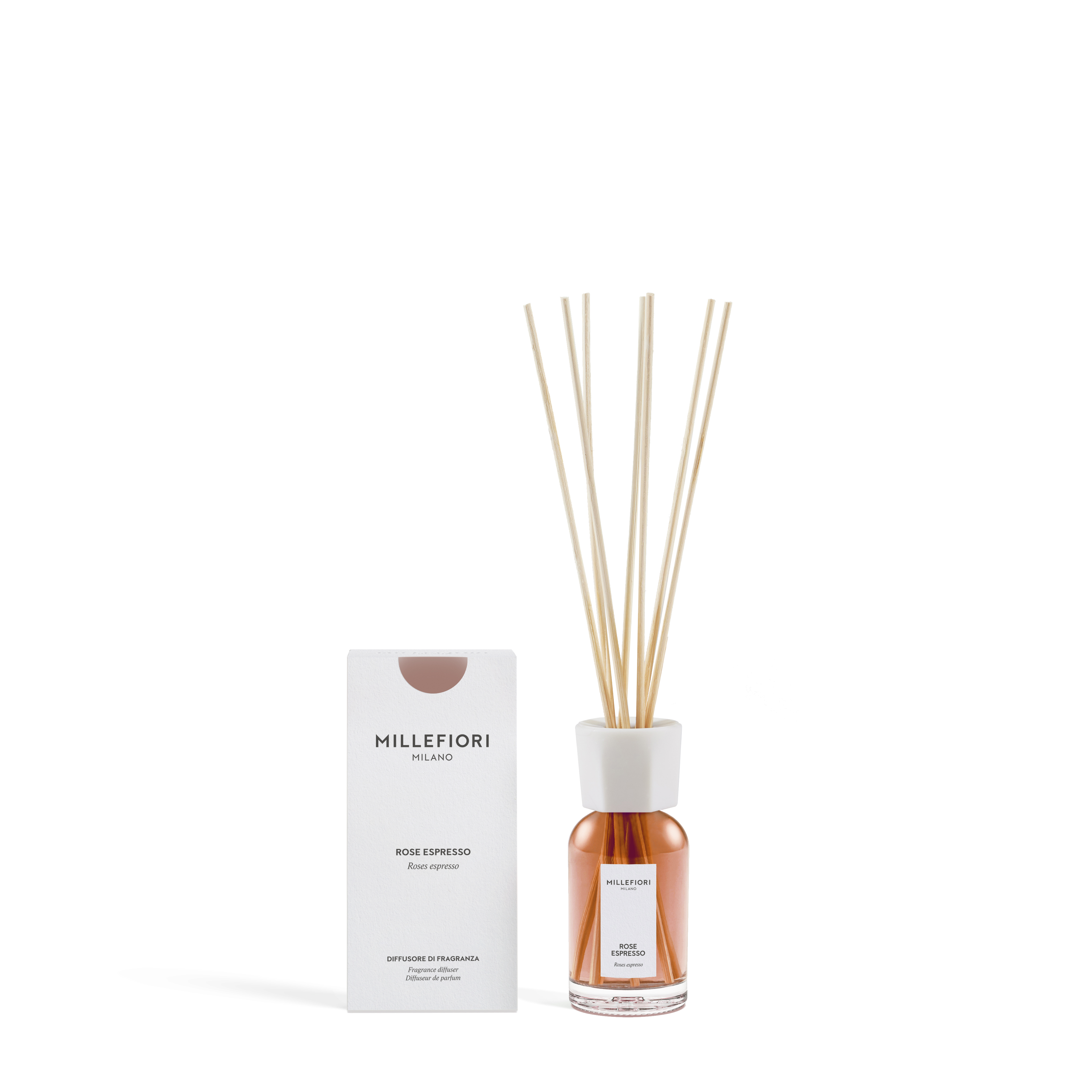 Millefiori Milano new reed diffuser 100 ml Rose Espresso
