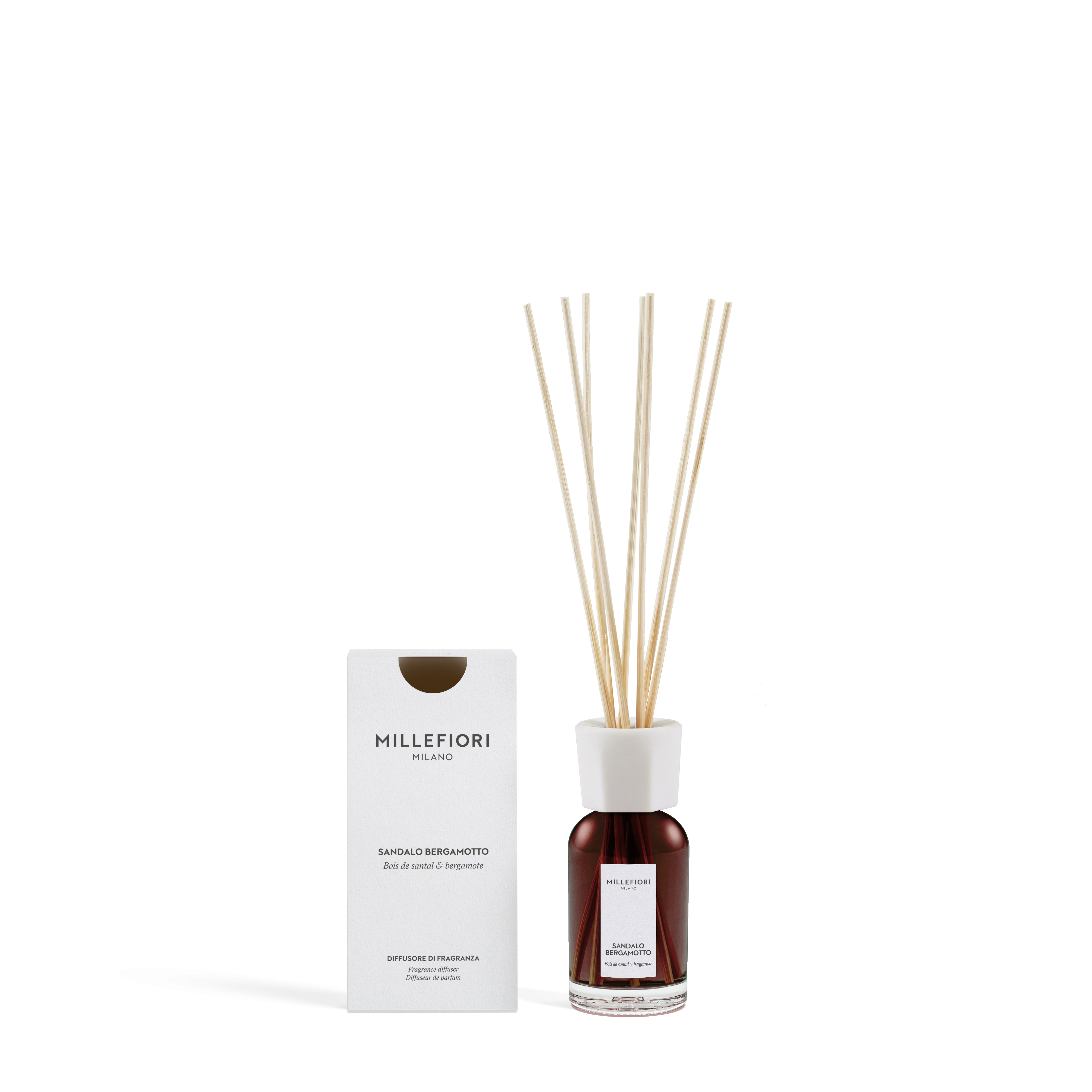 Millefiori Milano new reed diffuser 100 ml Sandalo Bergamotto