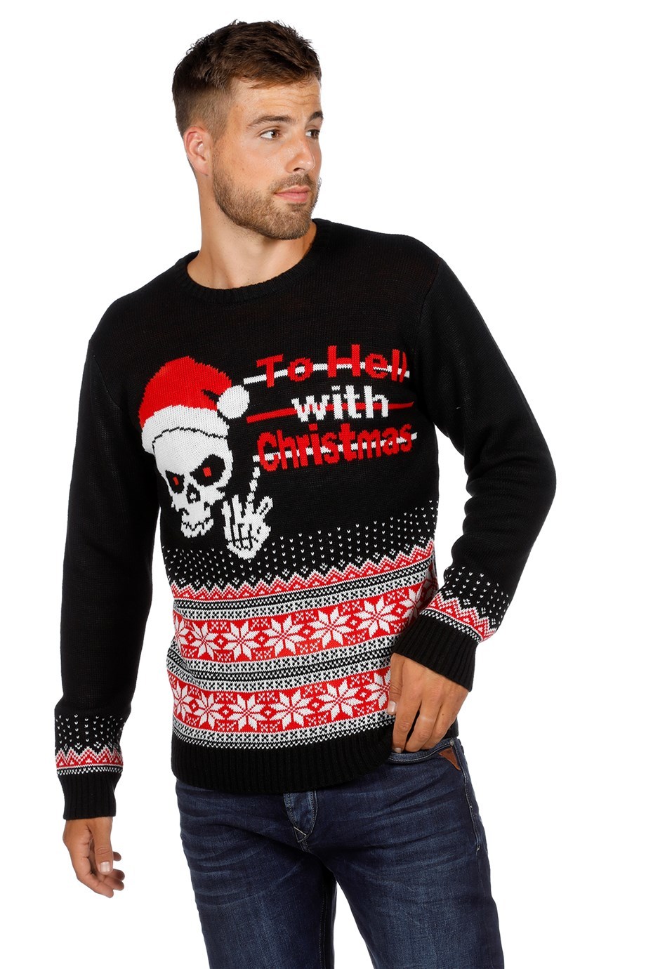 Kersttrui doodskop