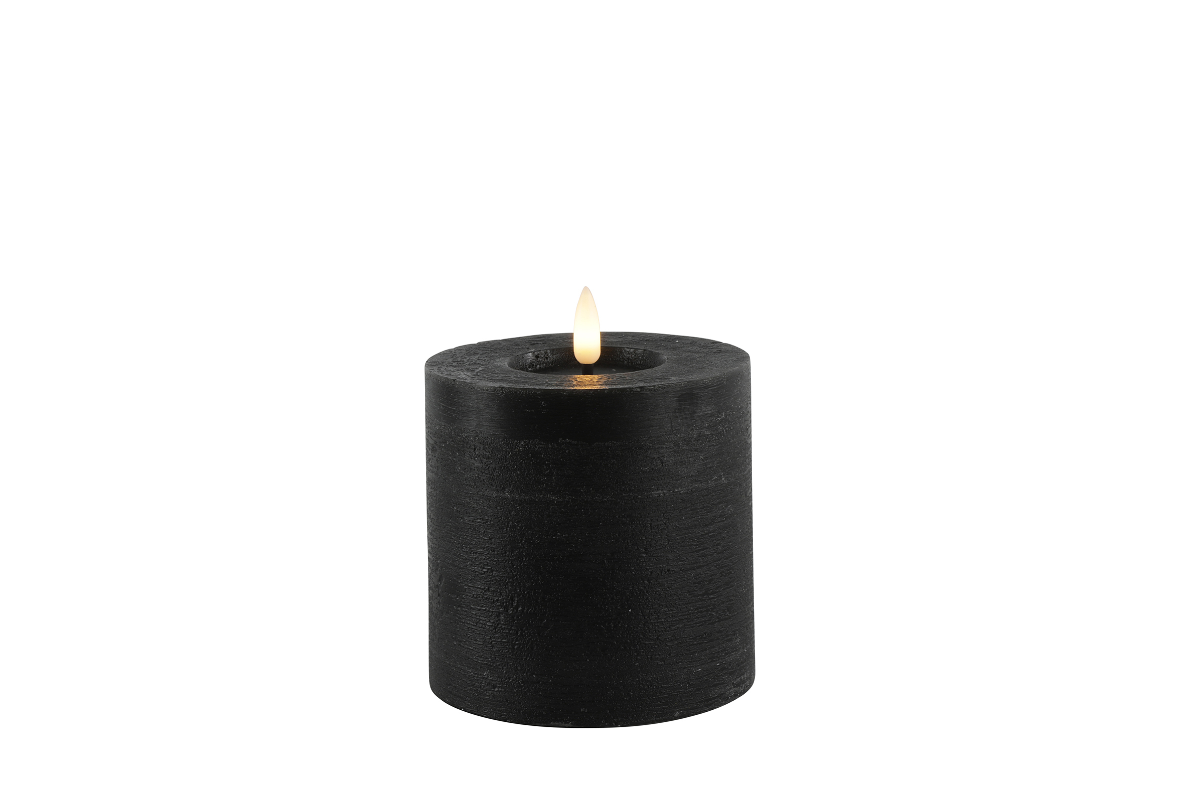 Stompkaars rustiek LED rond Lyon S zwart hoogte 10 x 10 cm