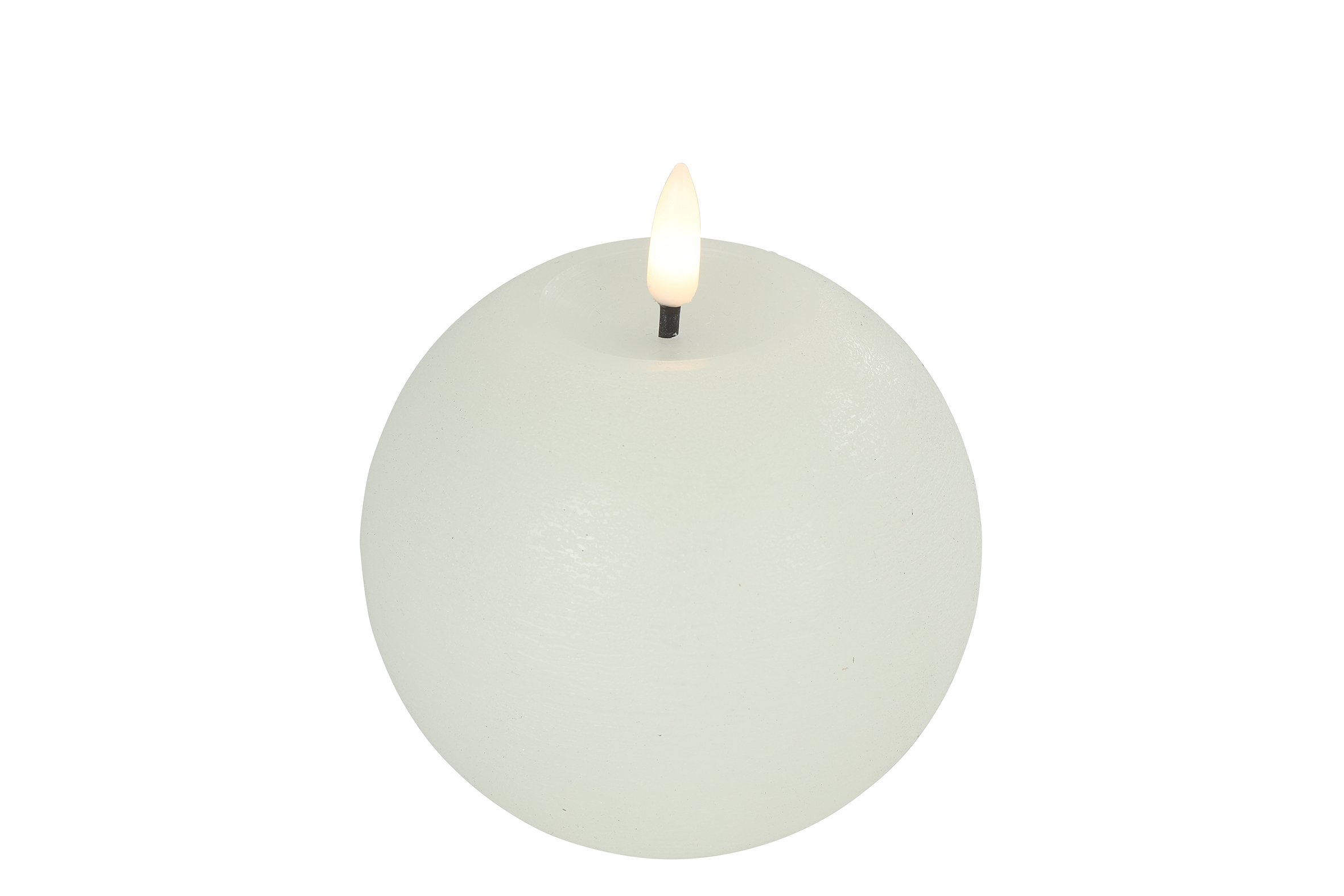 Bolkaars rustiek LED rond Lyon M wit hoogte 11 x 10 cm
